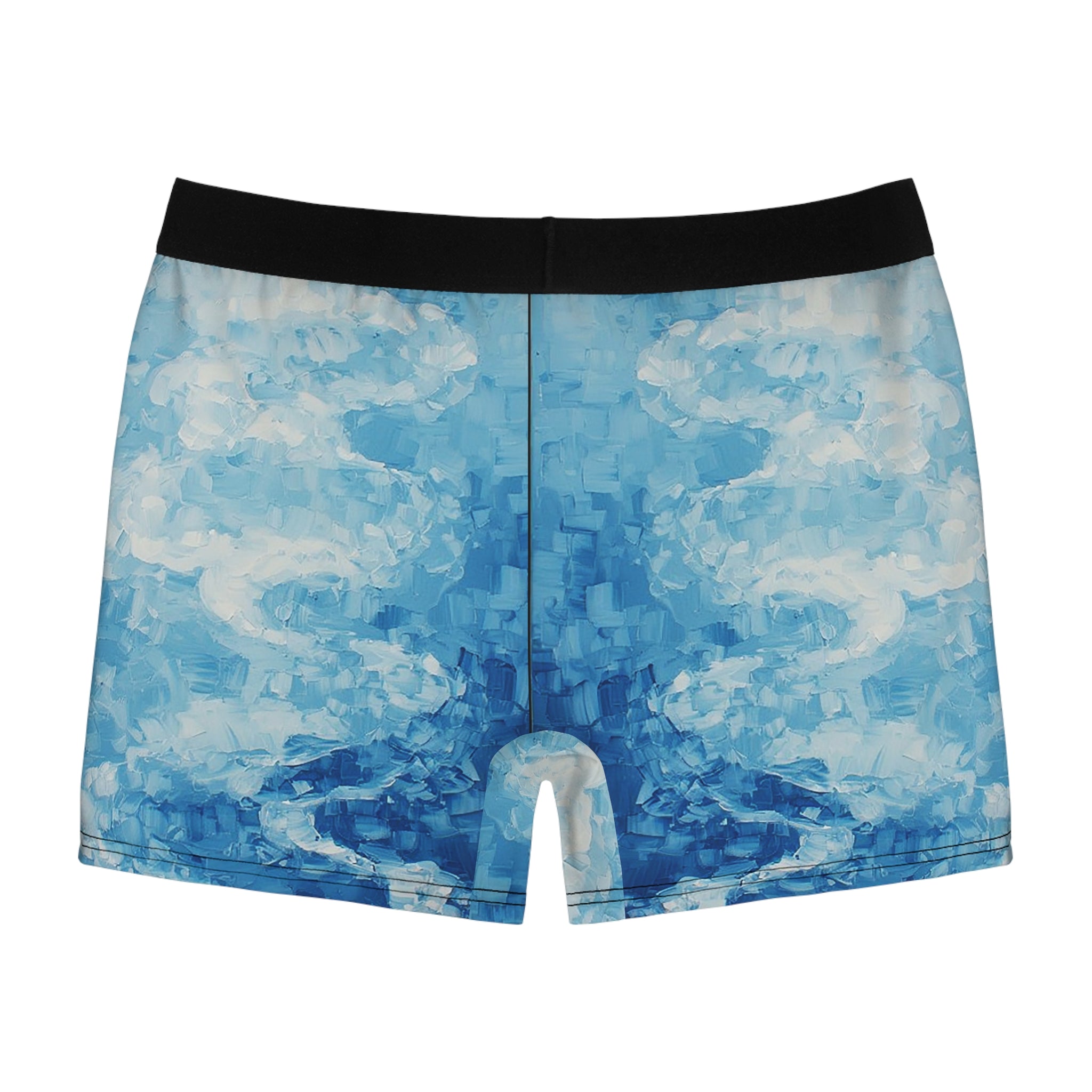 Aqua Flow Boxer Briefs – Ocean Wave Texture Design