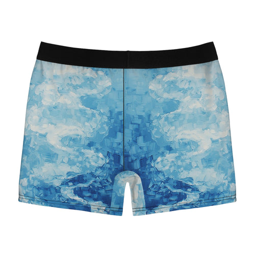 Aqua Flow Boxer Briefs – Ocean Wave Texture Design