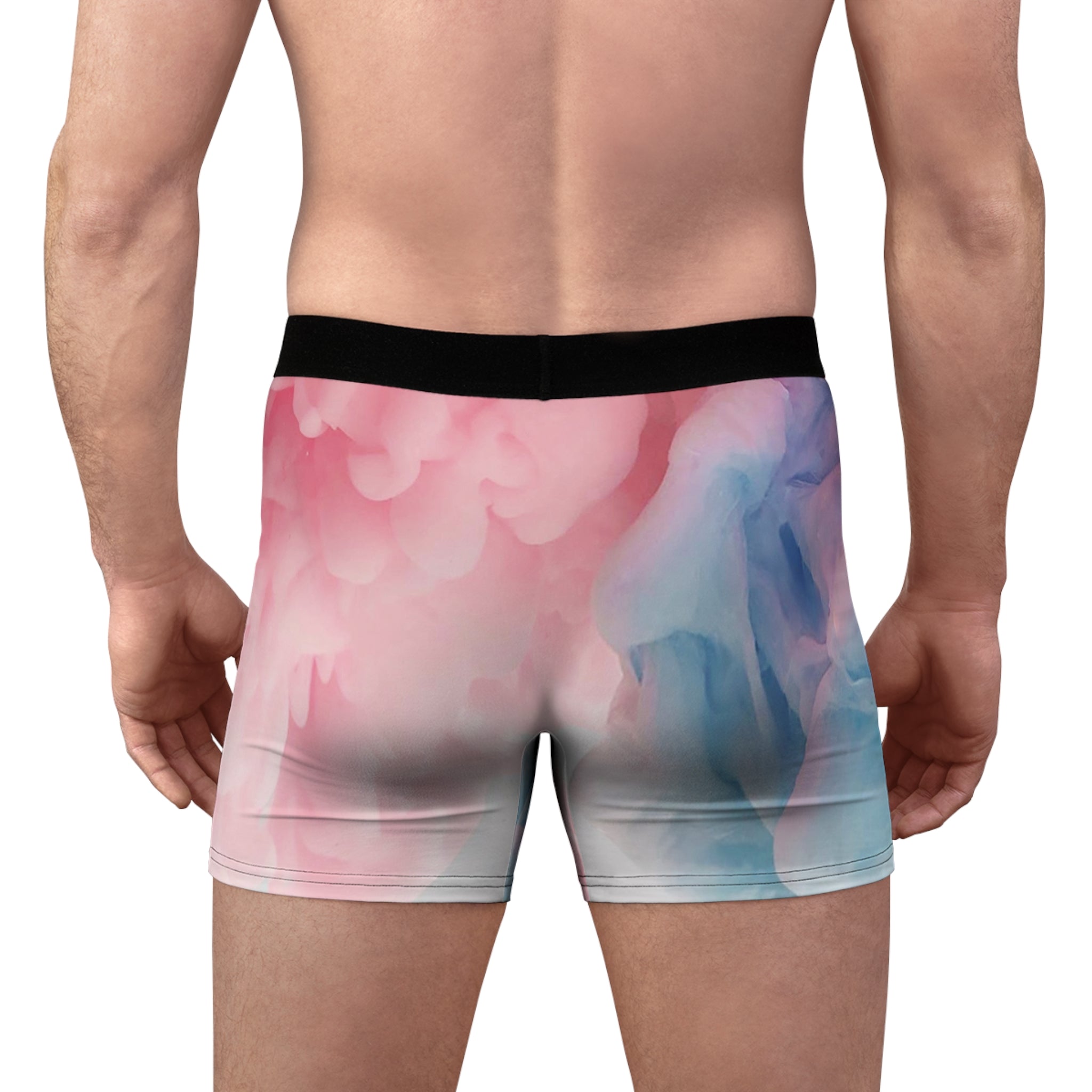 Cloud Drift Boxer Briefs – Soft Pastel Abstract Design