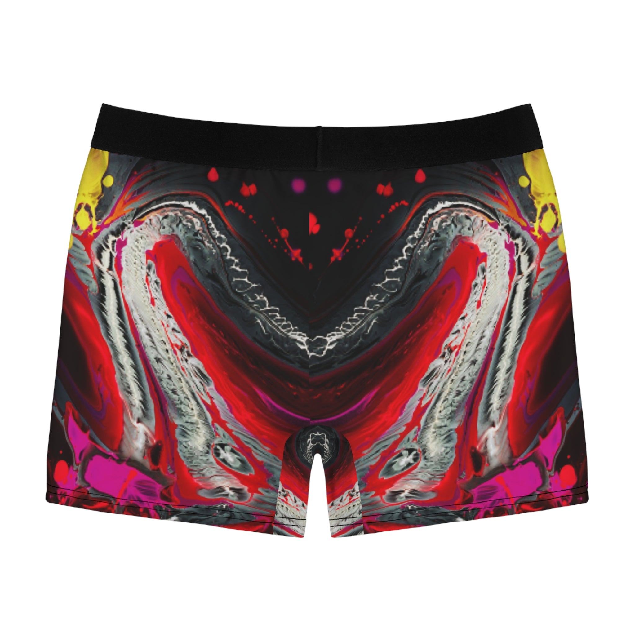 Crimson Surge Boxer Briefs – Liquid Chaos Paint Design