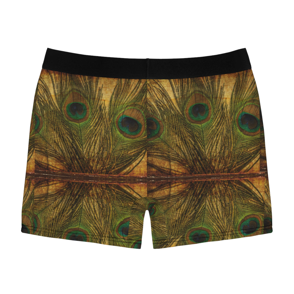 Peacock Feather Boxer Briefs – Luxe Nature-Inspired Design