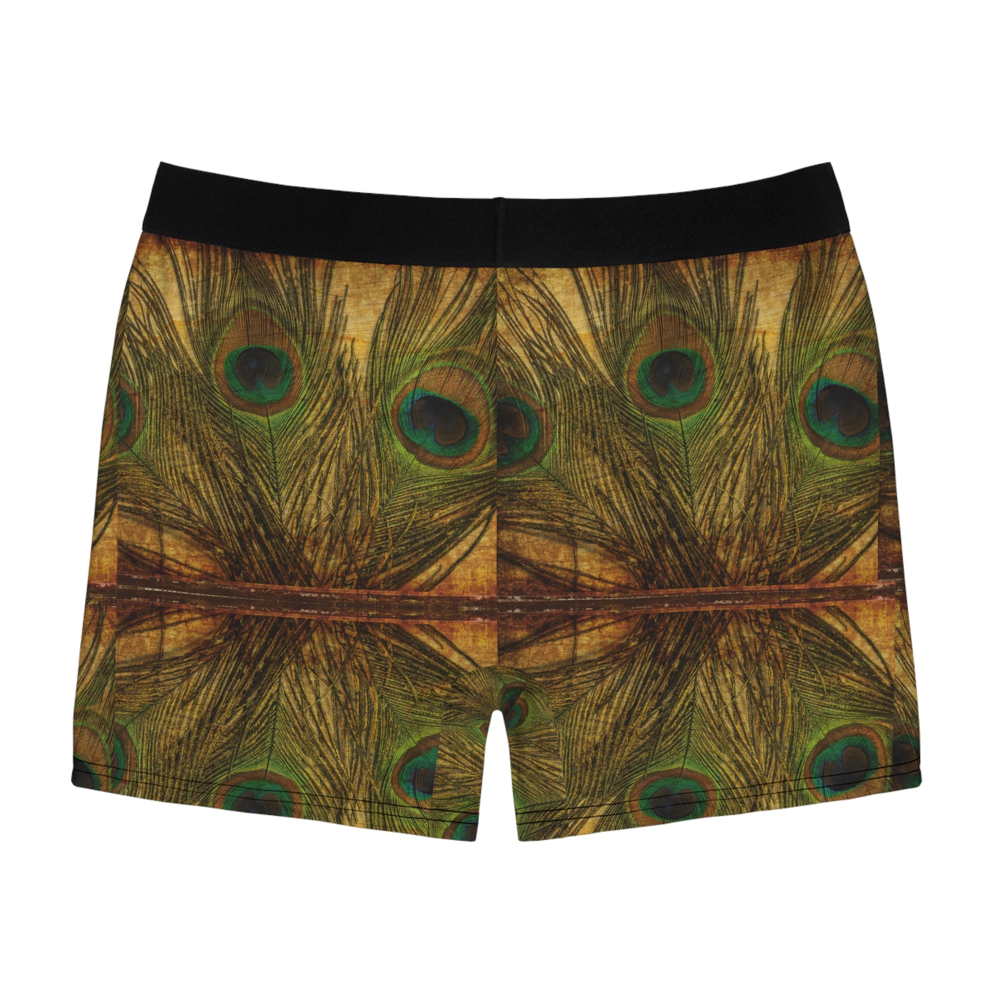 Peacock Feather Boxer Briefs – Luxe Nature-Inspired Design