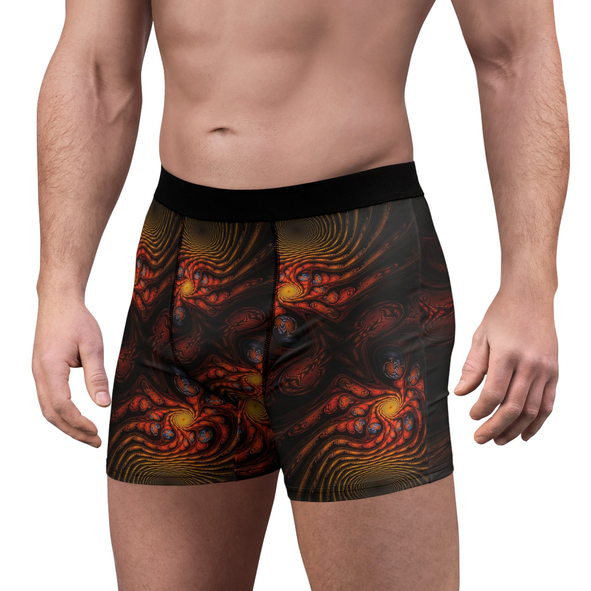 Molten Core Boxer Briefs – Lava Abstract Flow Design