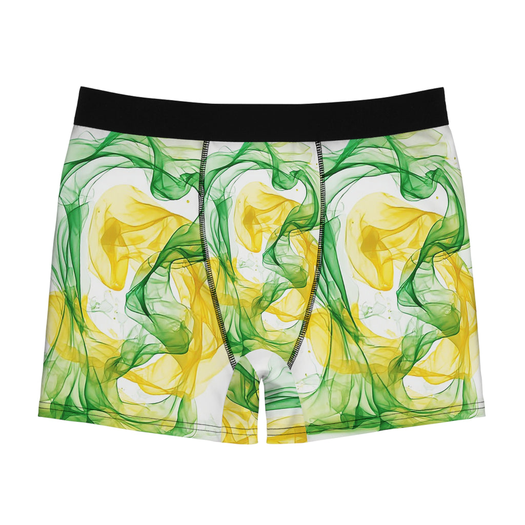 Flow State Boxer Briefs – Green & Gold Vapor