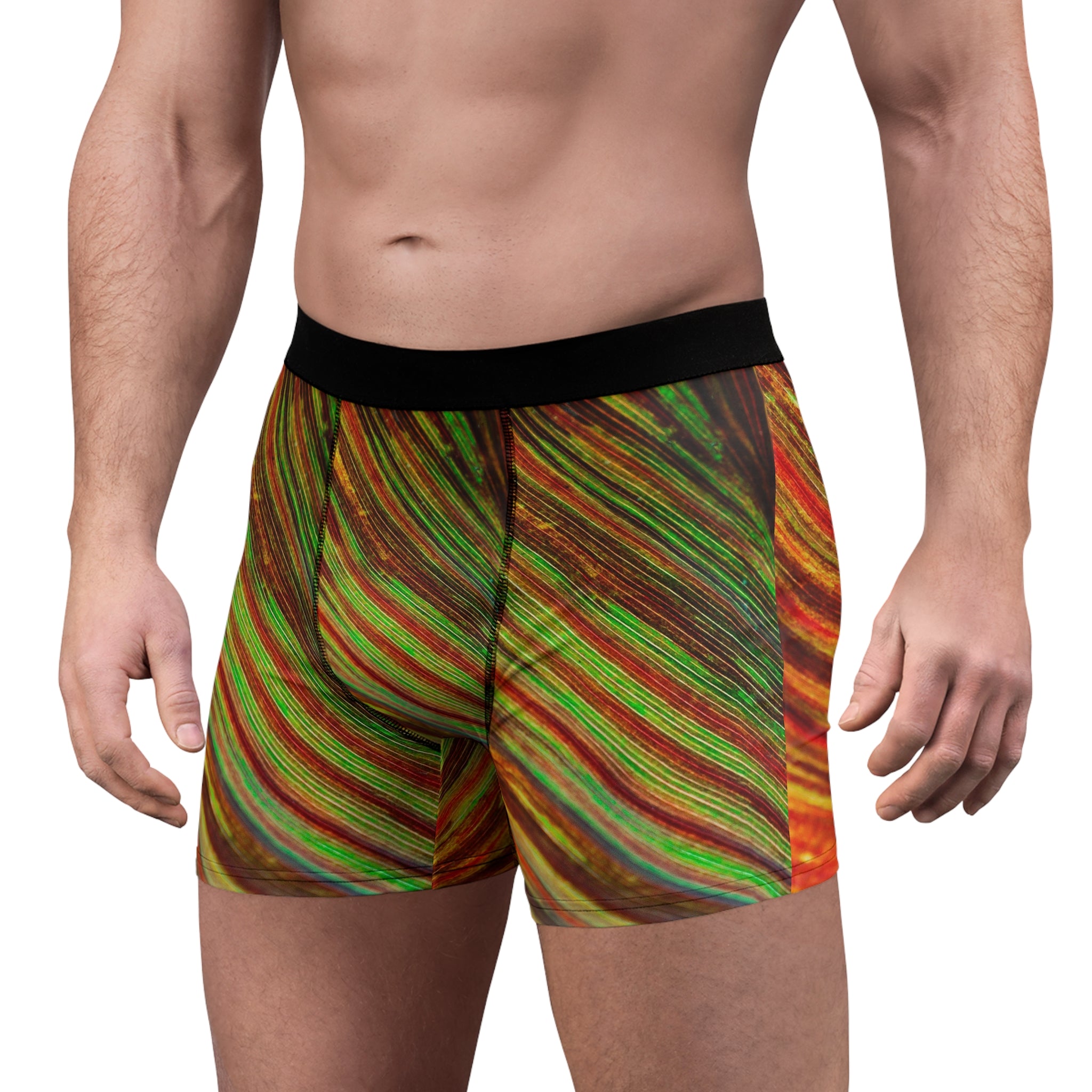 Electric Drift Boxer Briefs – Neon Wave Print