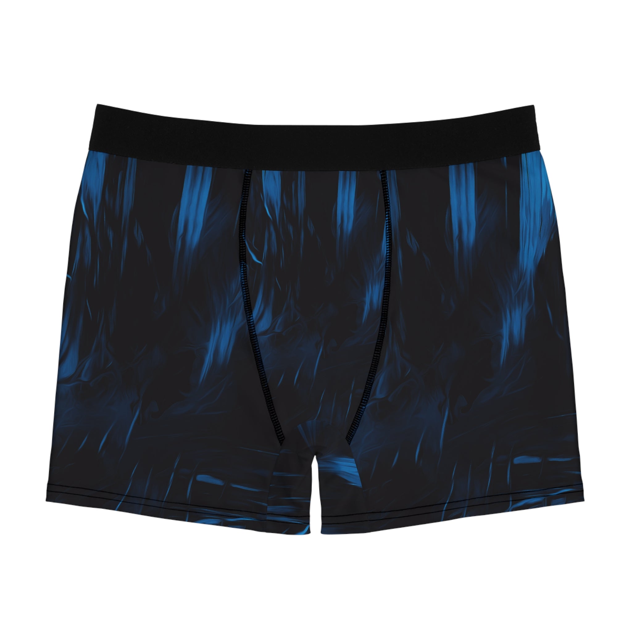 Midnight Flow Boxer Briefs – Dark Blue Shadow Design