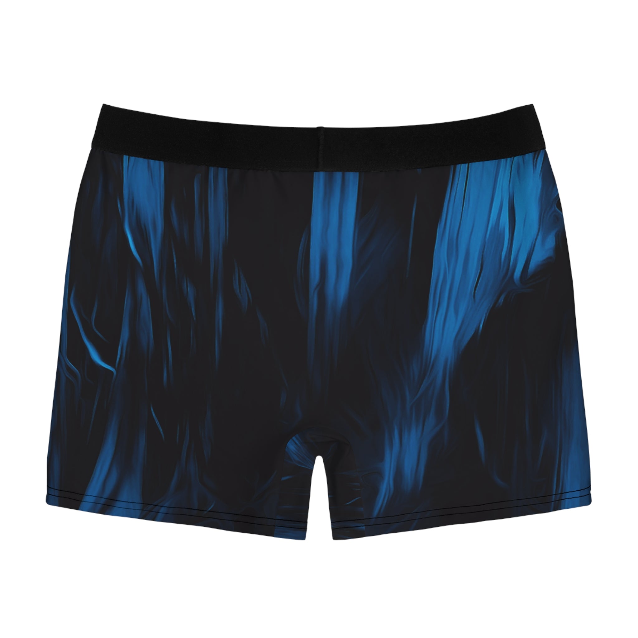 Midnight Flow Boxer Briefs – Dark Blue Shadow Design