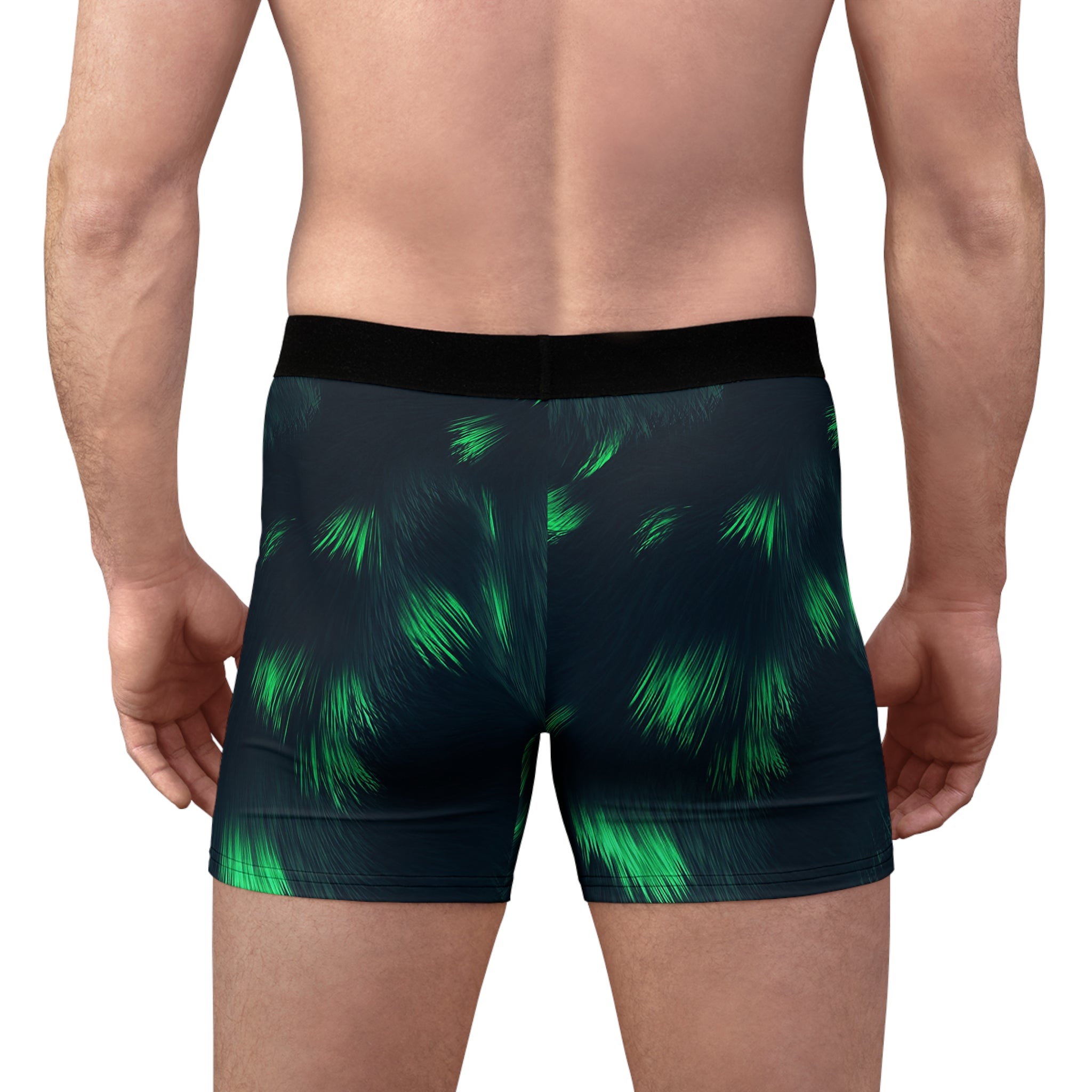 Emerald Pulse Boxer Briefs – Dark Glow Energy Design