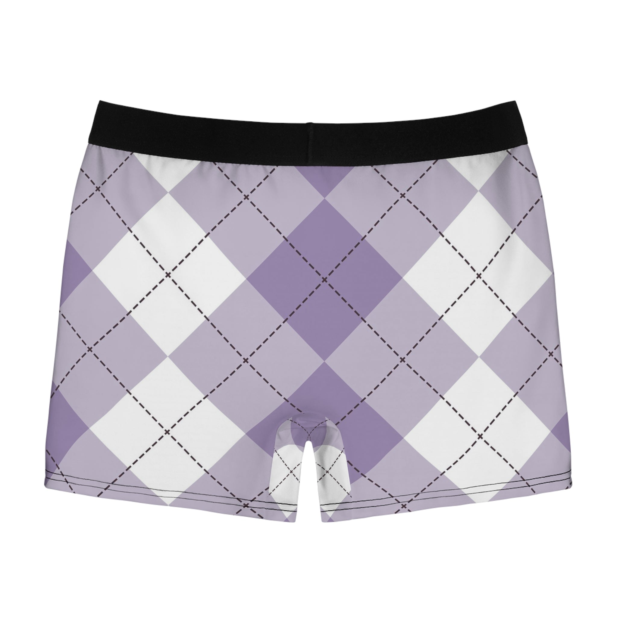 Lavender Plaid Boxer Briefs – Soft Classic Check Design