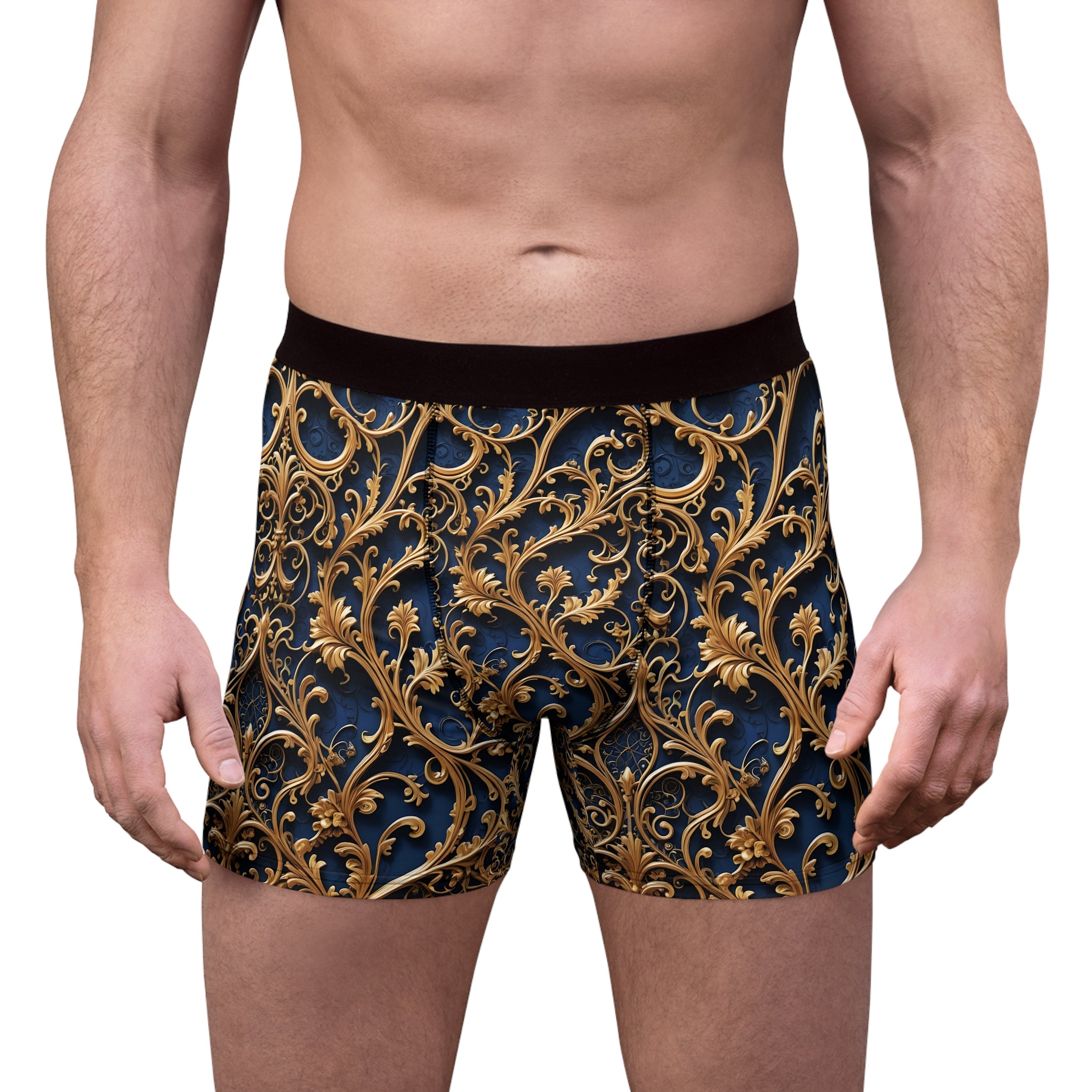 Royal Baroque Boxer Briefs – Luxe Gold Edition