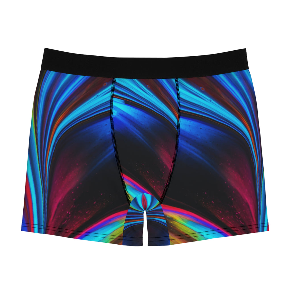 Cosmic Flow Boxer Briefs – Neon Galaxy Wave Design