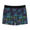 Neon Retro Pattern Boxer Briefs – Midnight Pop Edition