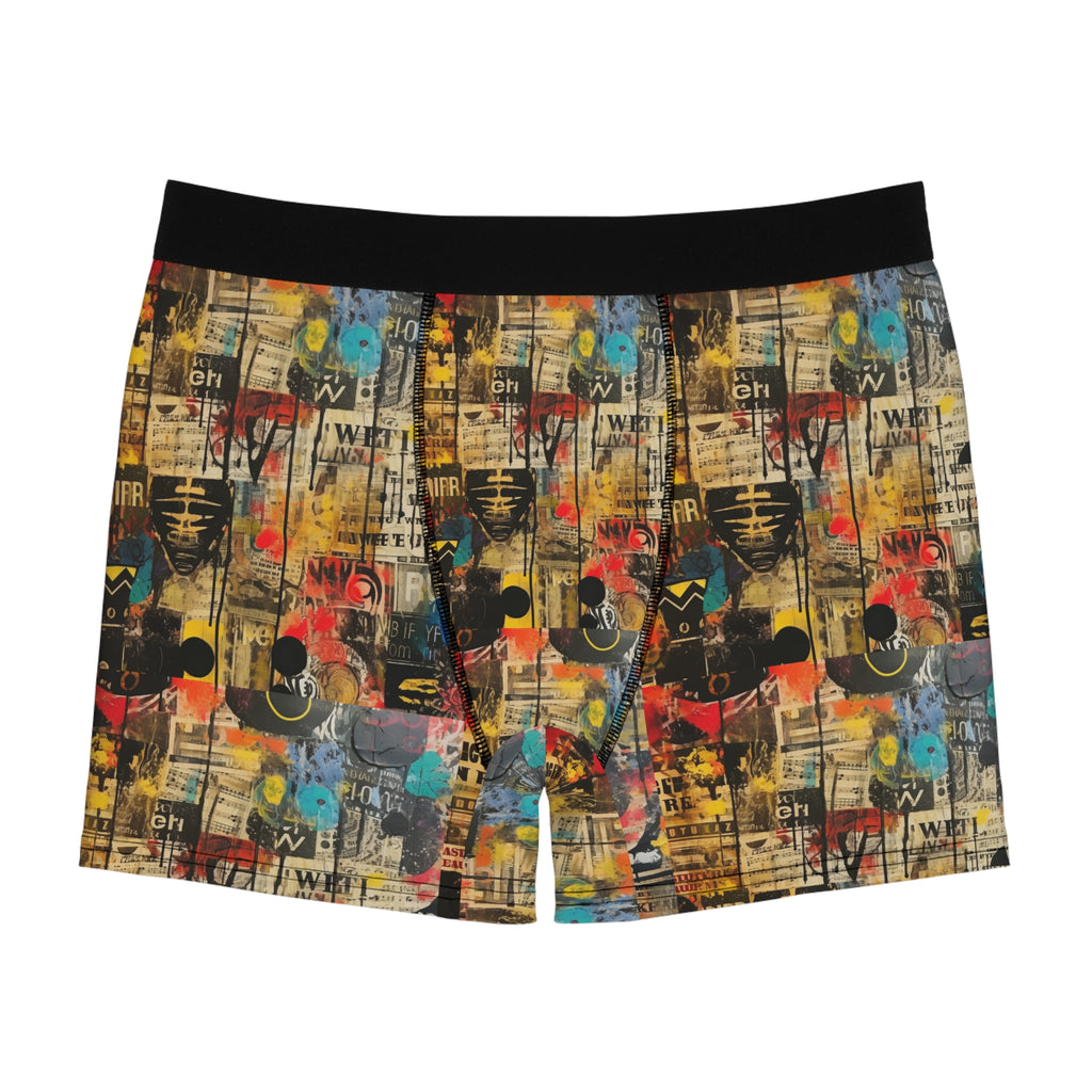 Urban Graffiti Boxer Briefs – Street Art Collage Design