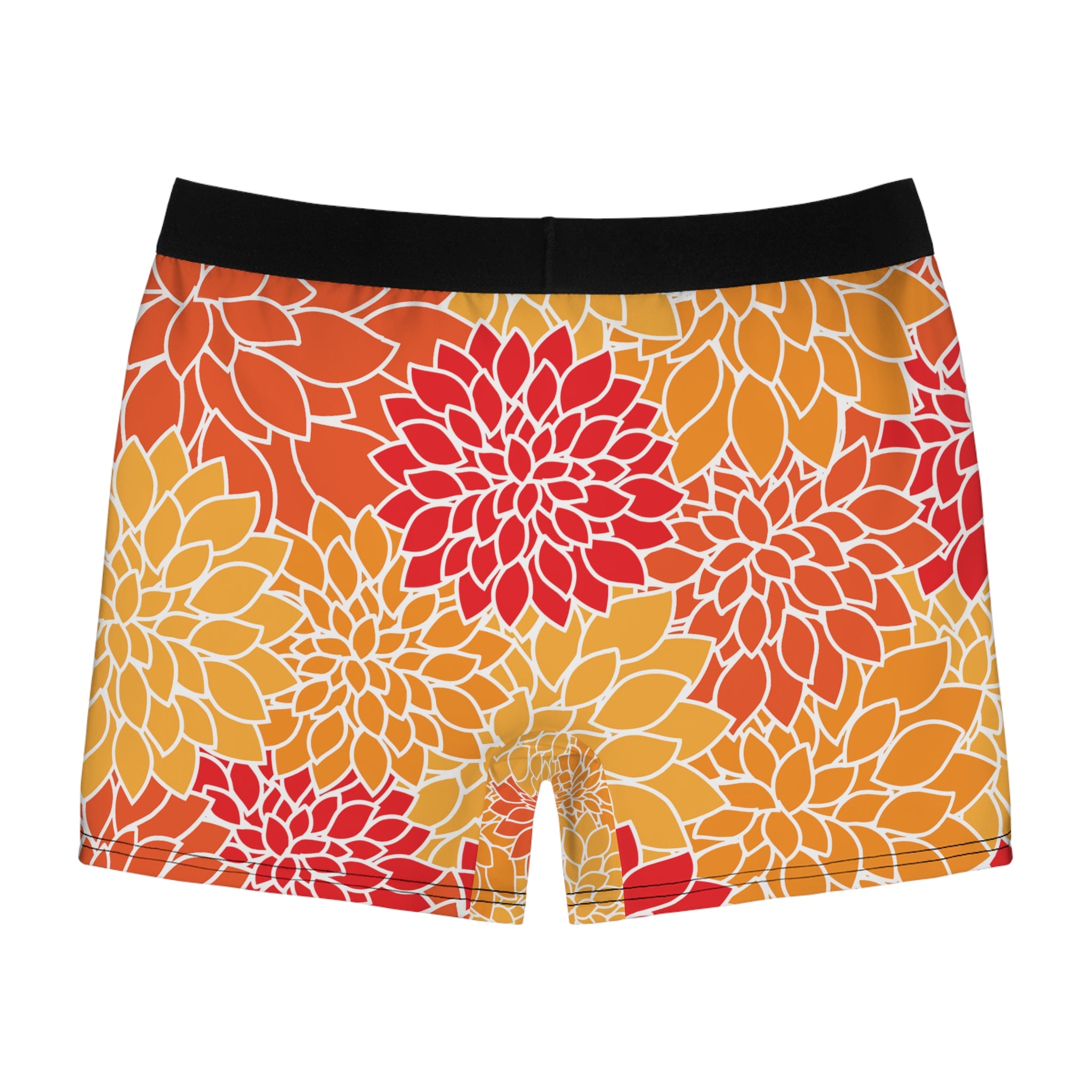 Golden Bloom Boxer Briefs – Sunset Floral Print