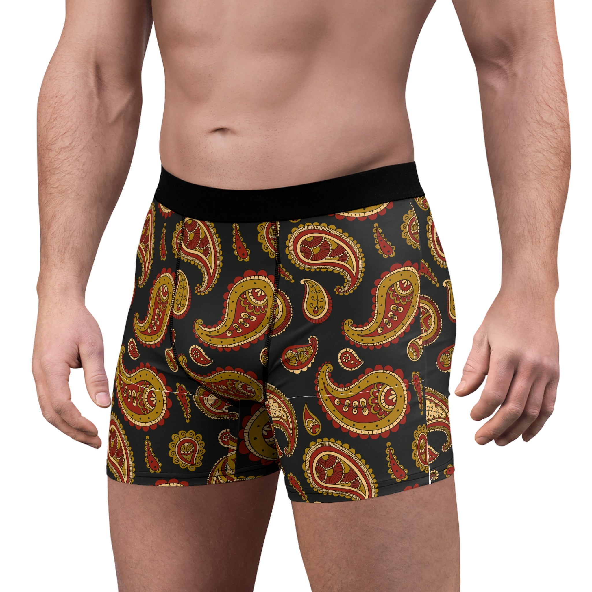 Classic Paisley Boxer Briefs – Vintage Luxe Pattern Design