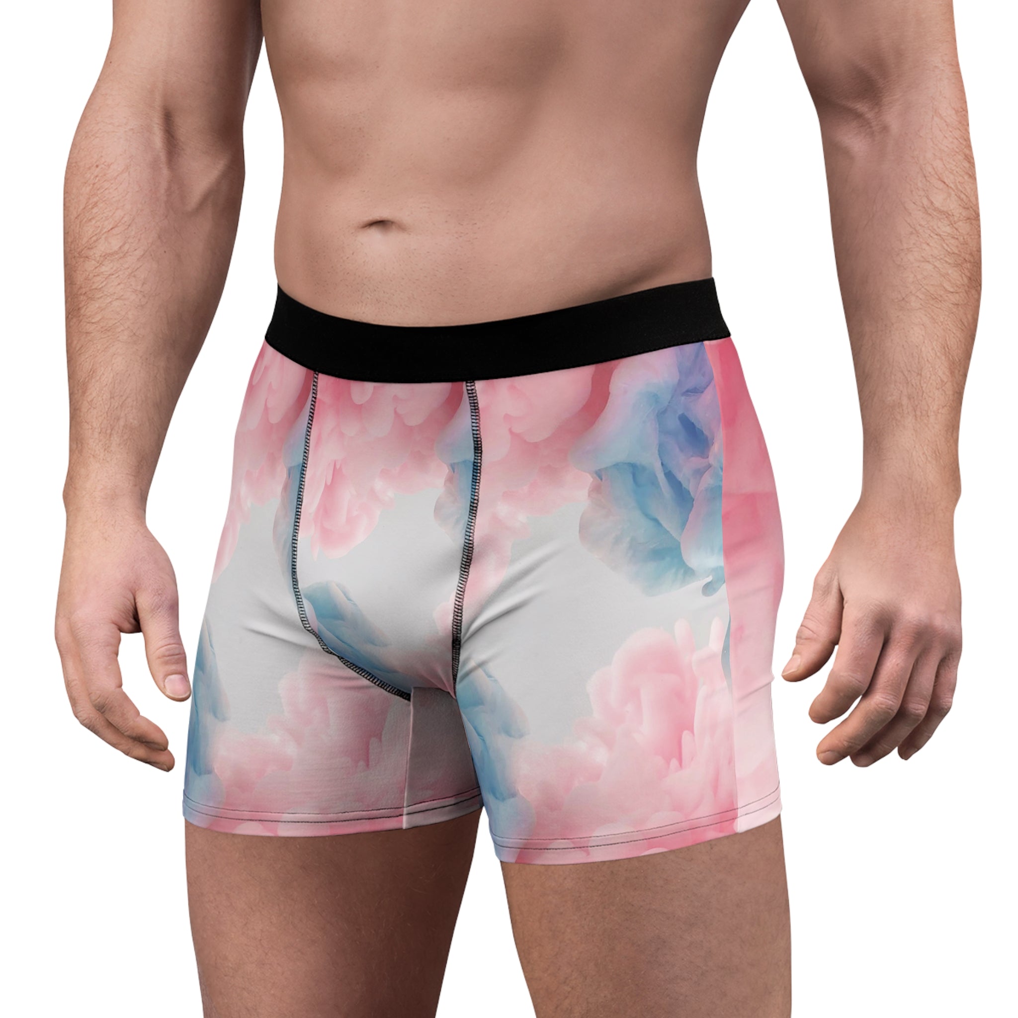 Cloud Drift Boxer Briefs – Soft Pastel Abstract Design