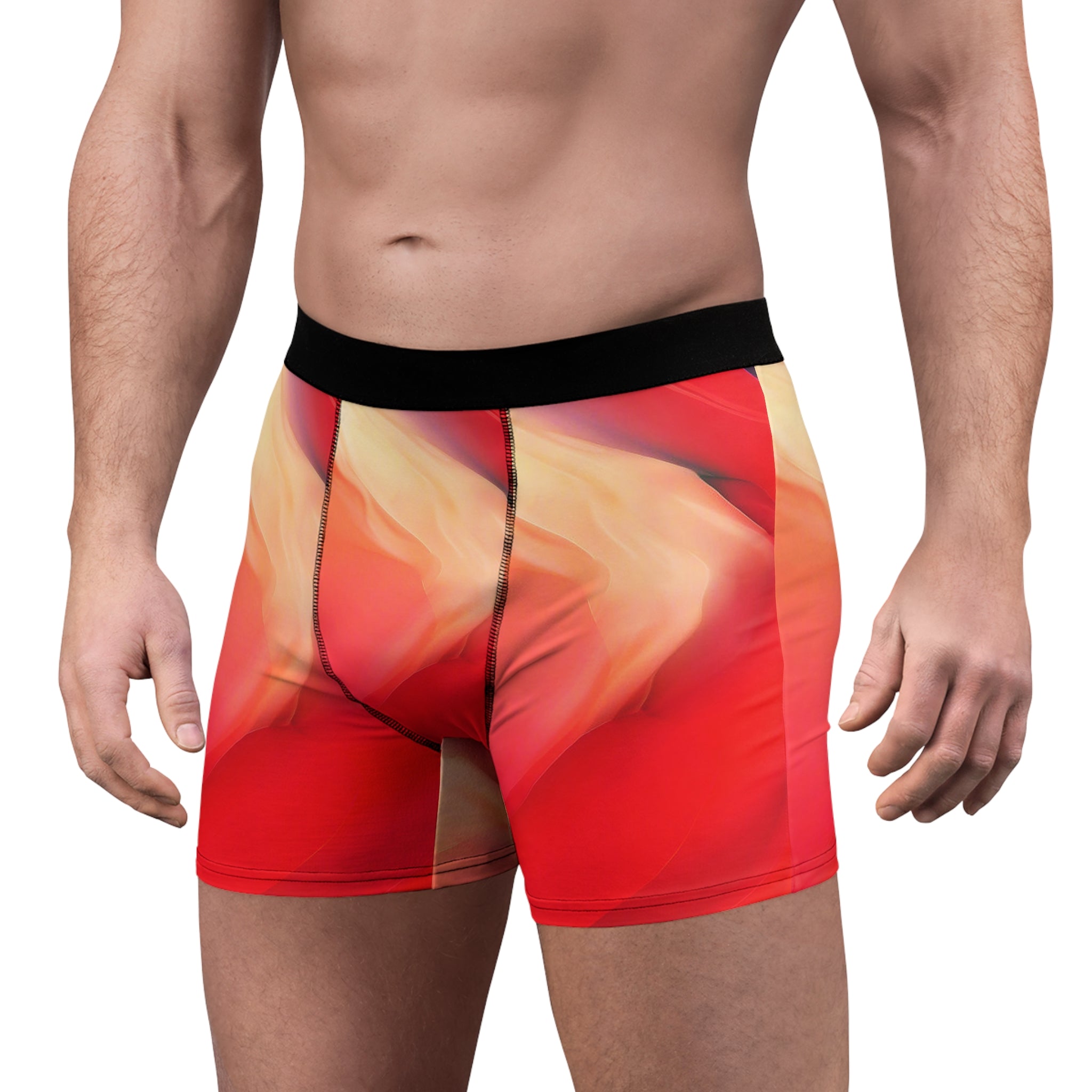 Solar Flow Boxer Briefs – Warm Gradient Wave Design