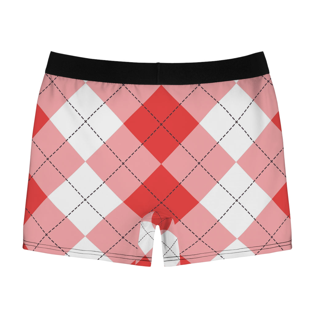 Classic Red Plaid Boxer Briefs – Timeless Check Pattern
