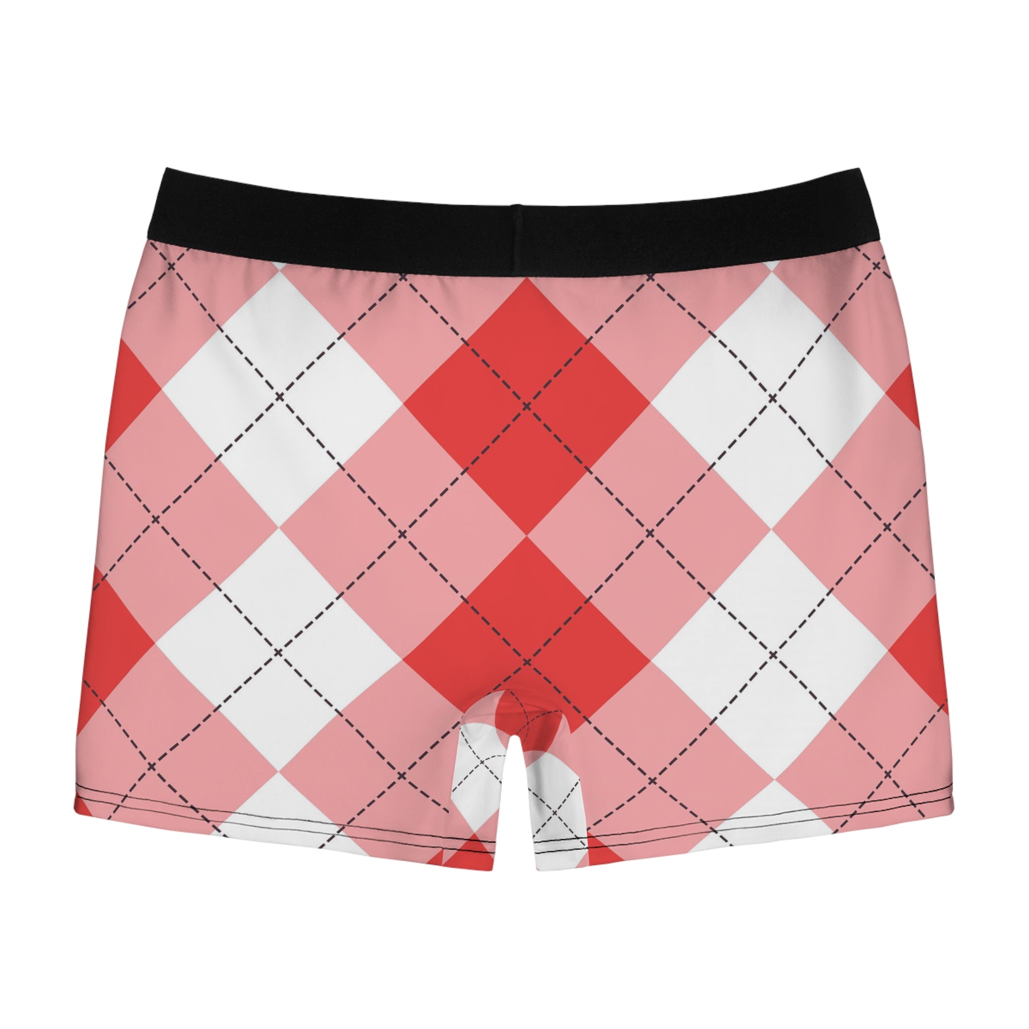 Classic Red Plaid Boxer Briefs – Timeless Check Pattern