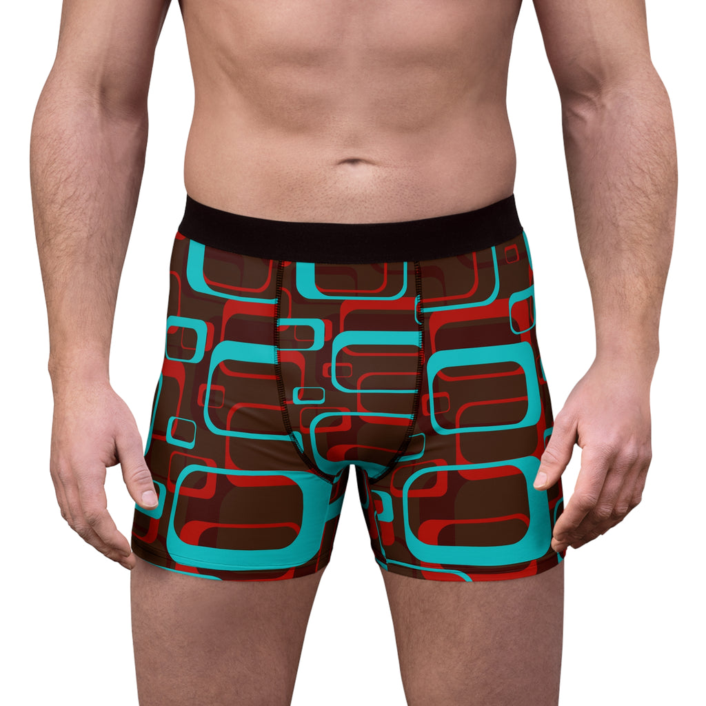 Retro Geometric Boxer Briefs – Mid-Century Vibe