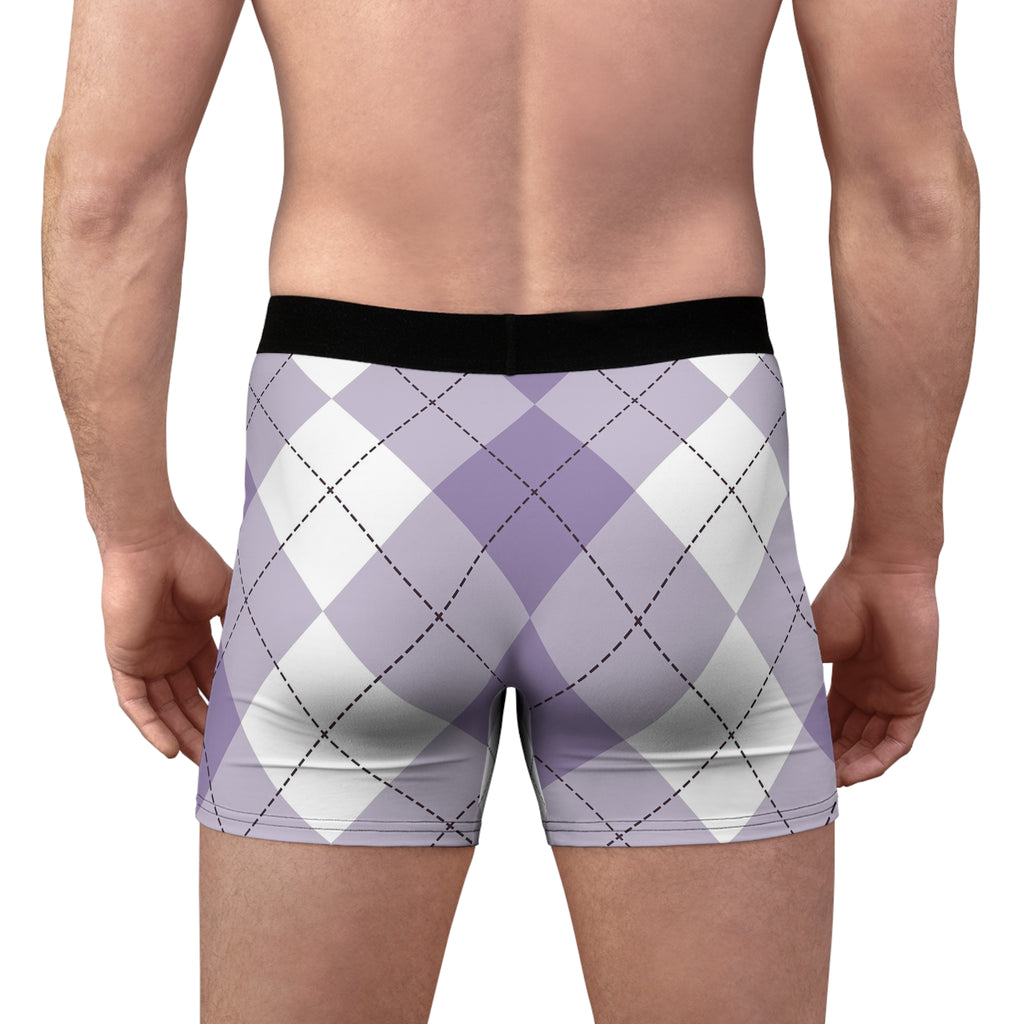 Lavender Plaid Boxer Briefs – Soft Classic Check Design