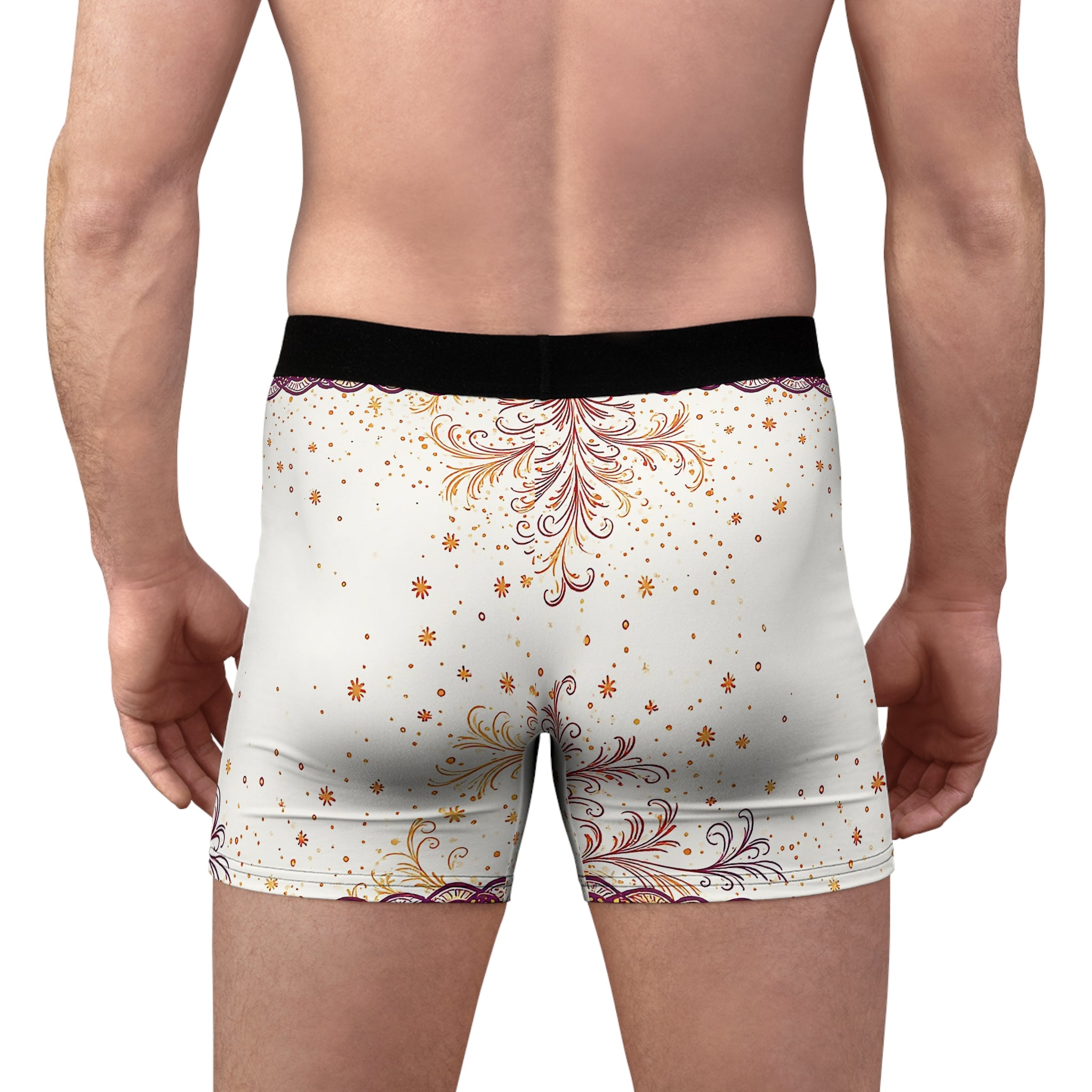 Starlight Elegance Boxer Briefs – Ivory Gold Whisper