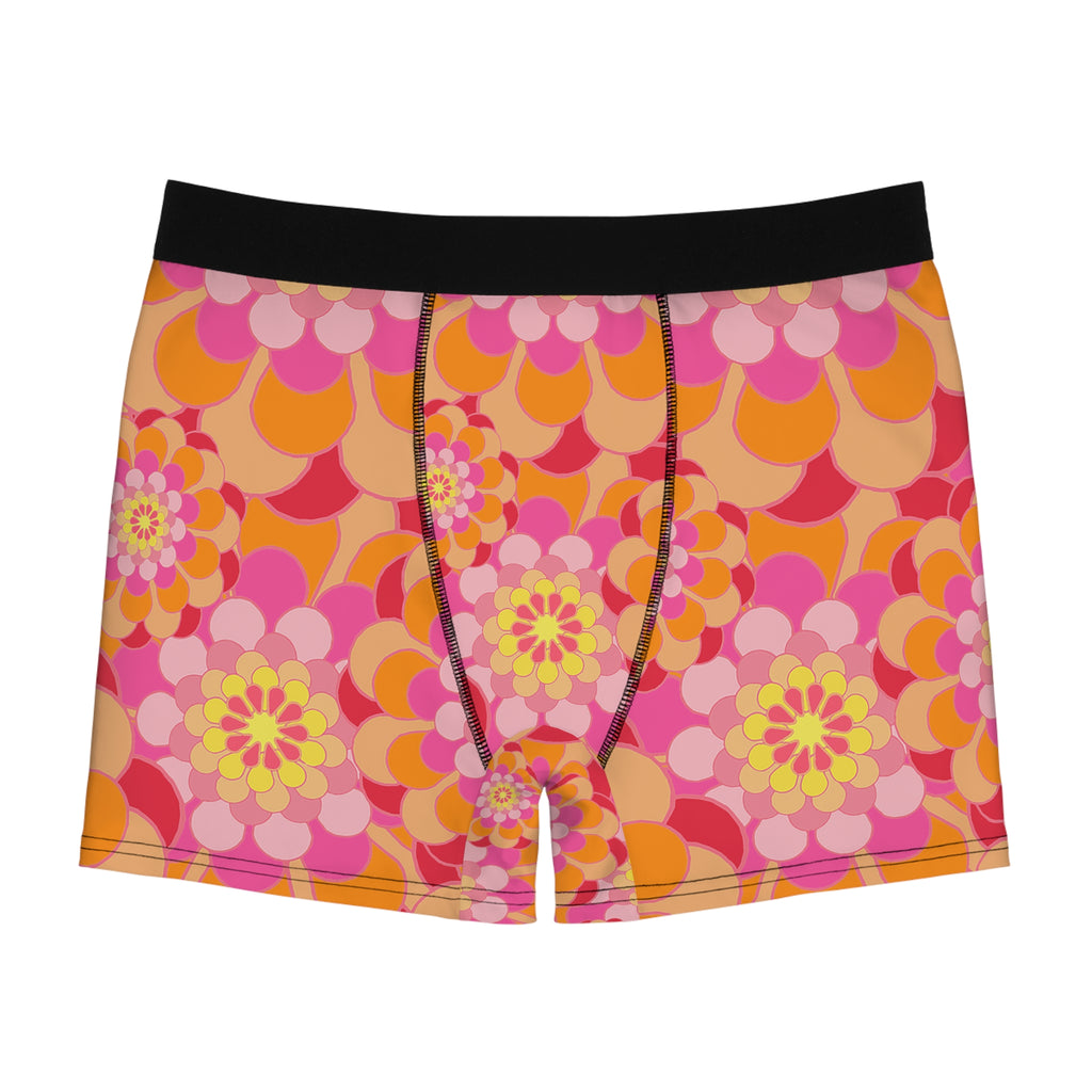 Sunburst Retro Boxer Briefs – Groovy Floral Print