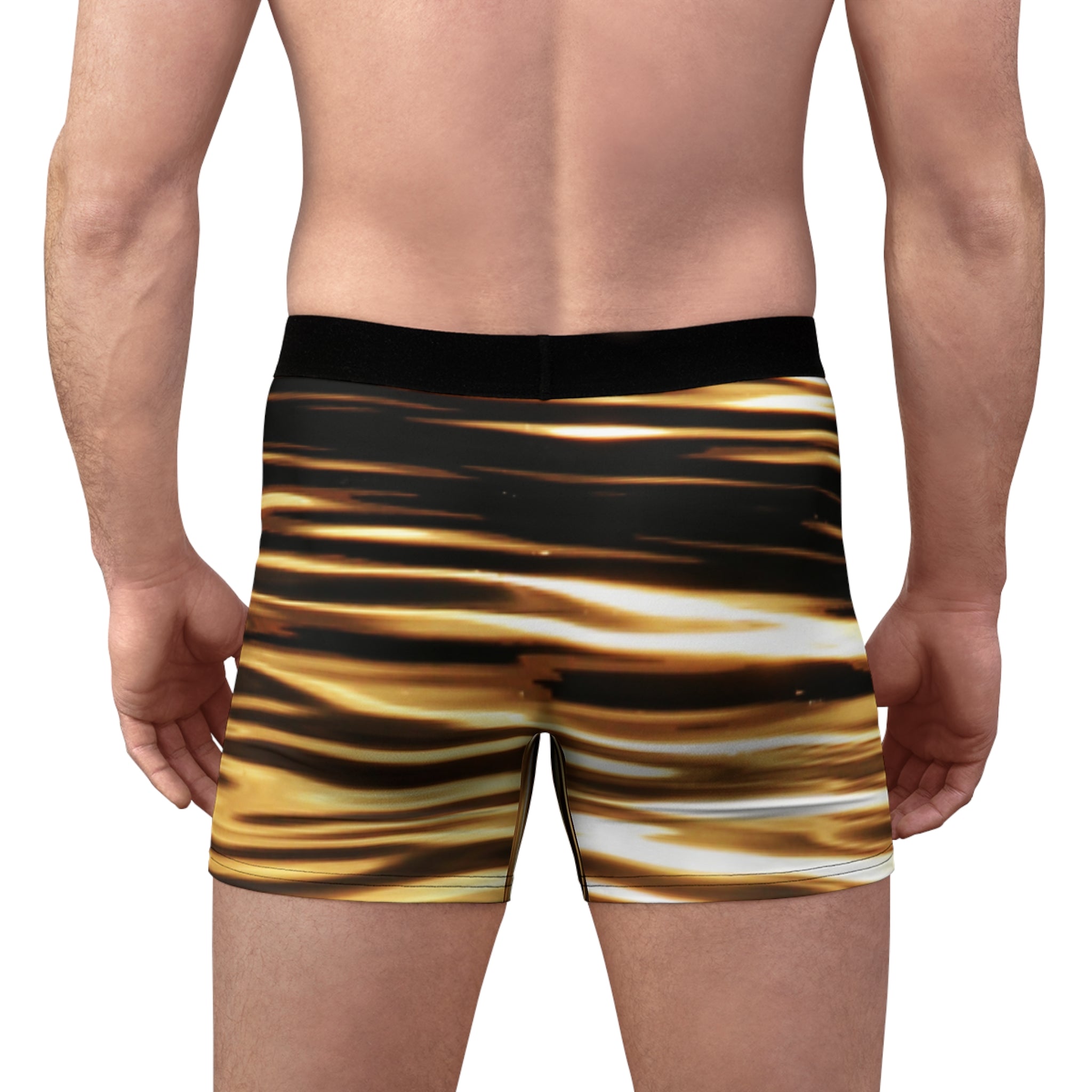 Golden Flow Boxer Briefs – Liquid Light Luxe Design