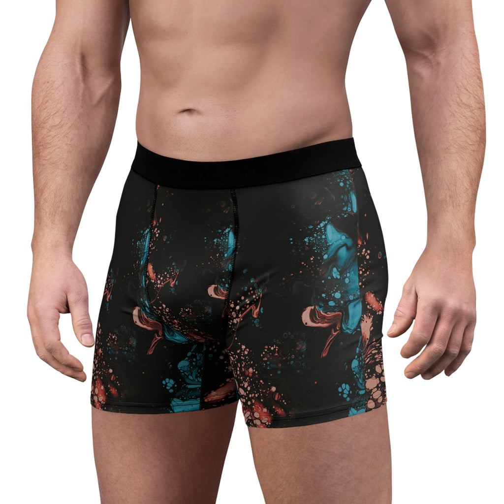 Midnight Ink Boxer Briefs – Abstract Splash Print