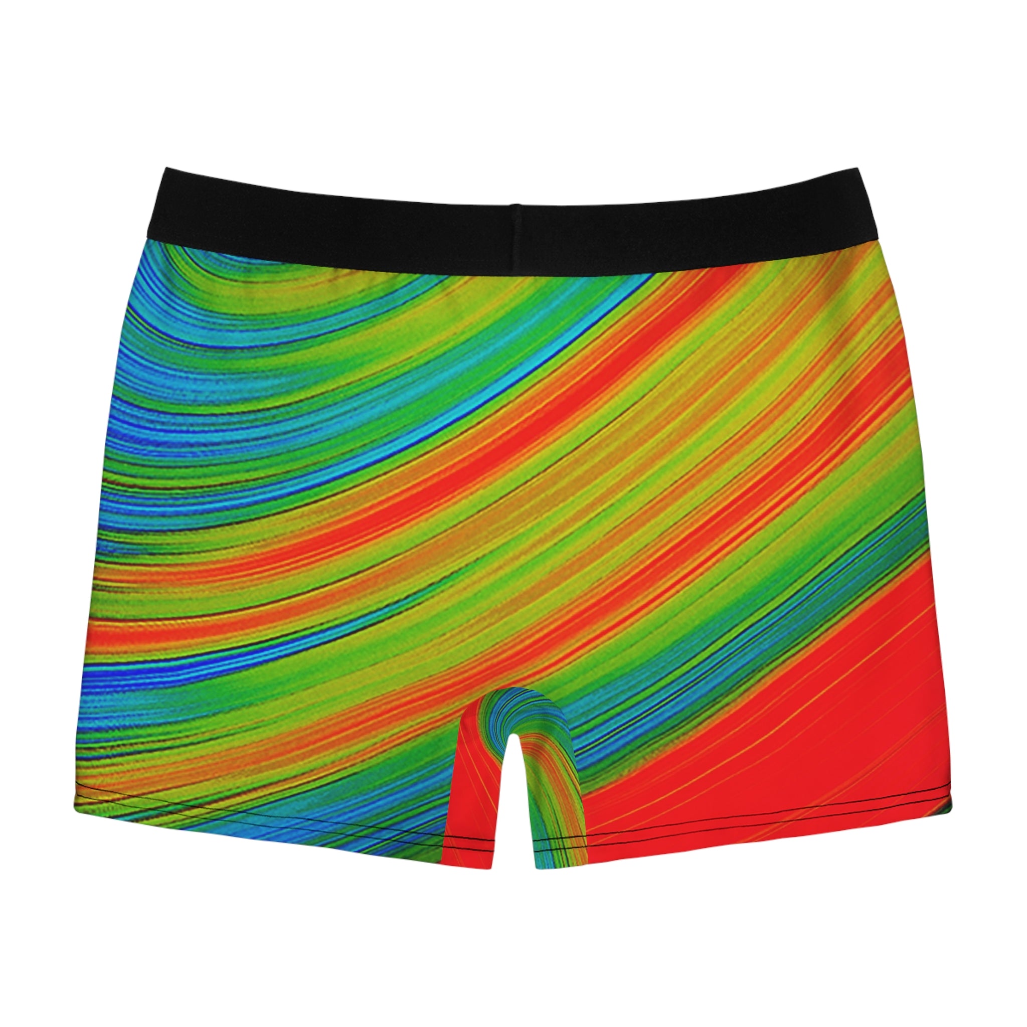 Neon Flow Boxer Briefs – Vibrant Spectrum Wave Design
