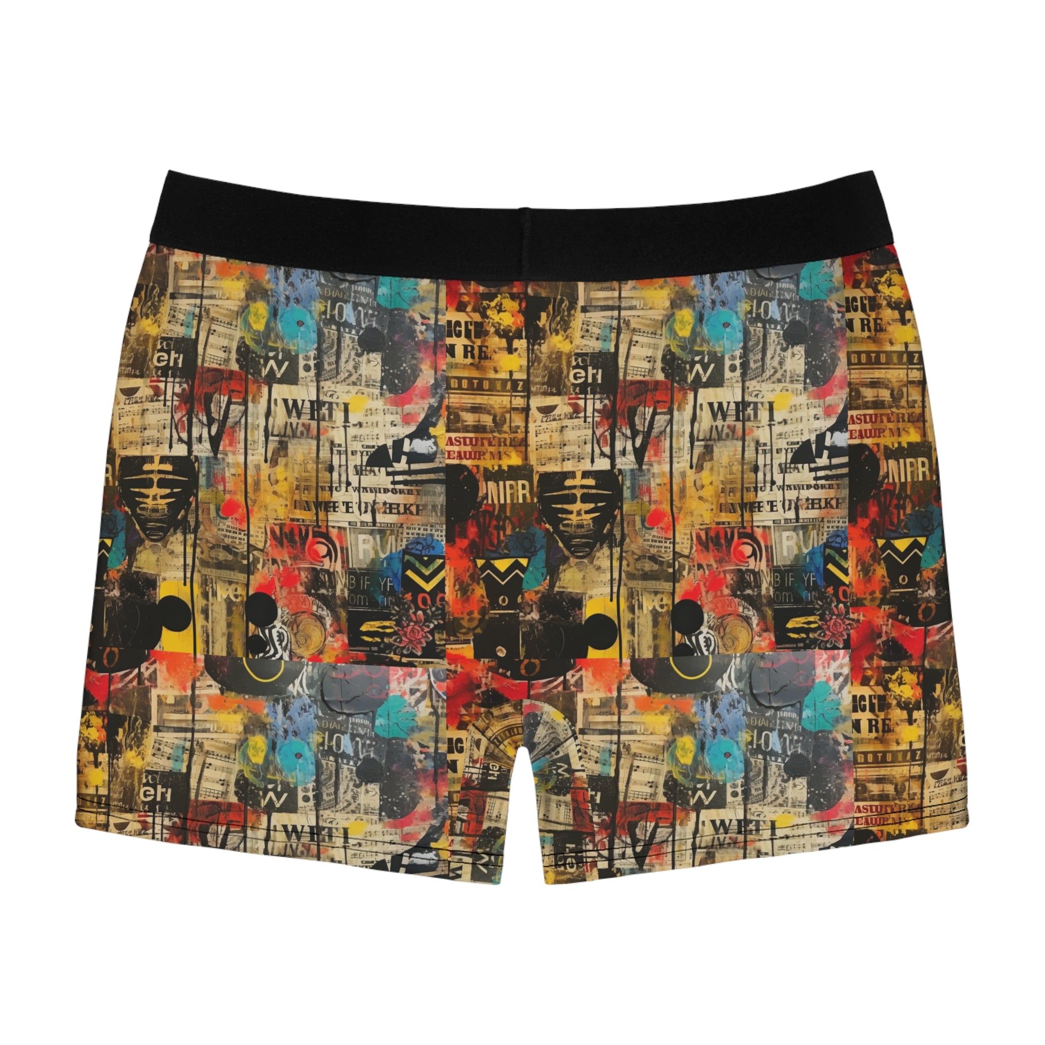 Urban Graffiti Boxer Briefs – Street Art Collage Design