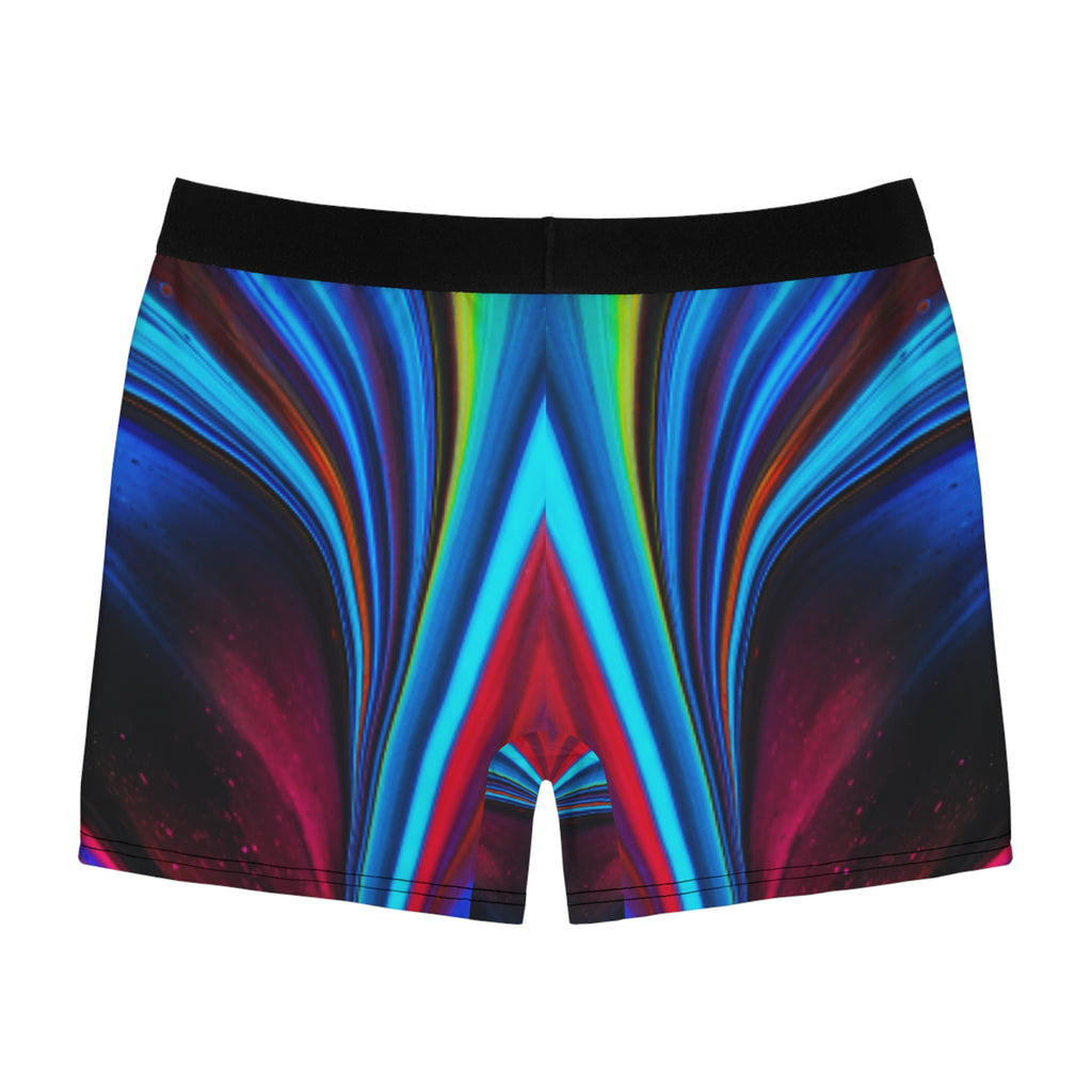 Cosmic Flow Boxer Briefs – Neon Galaxy Wave Design