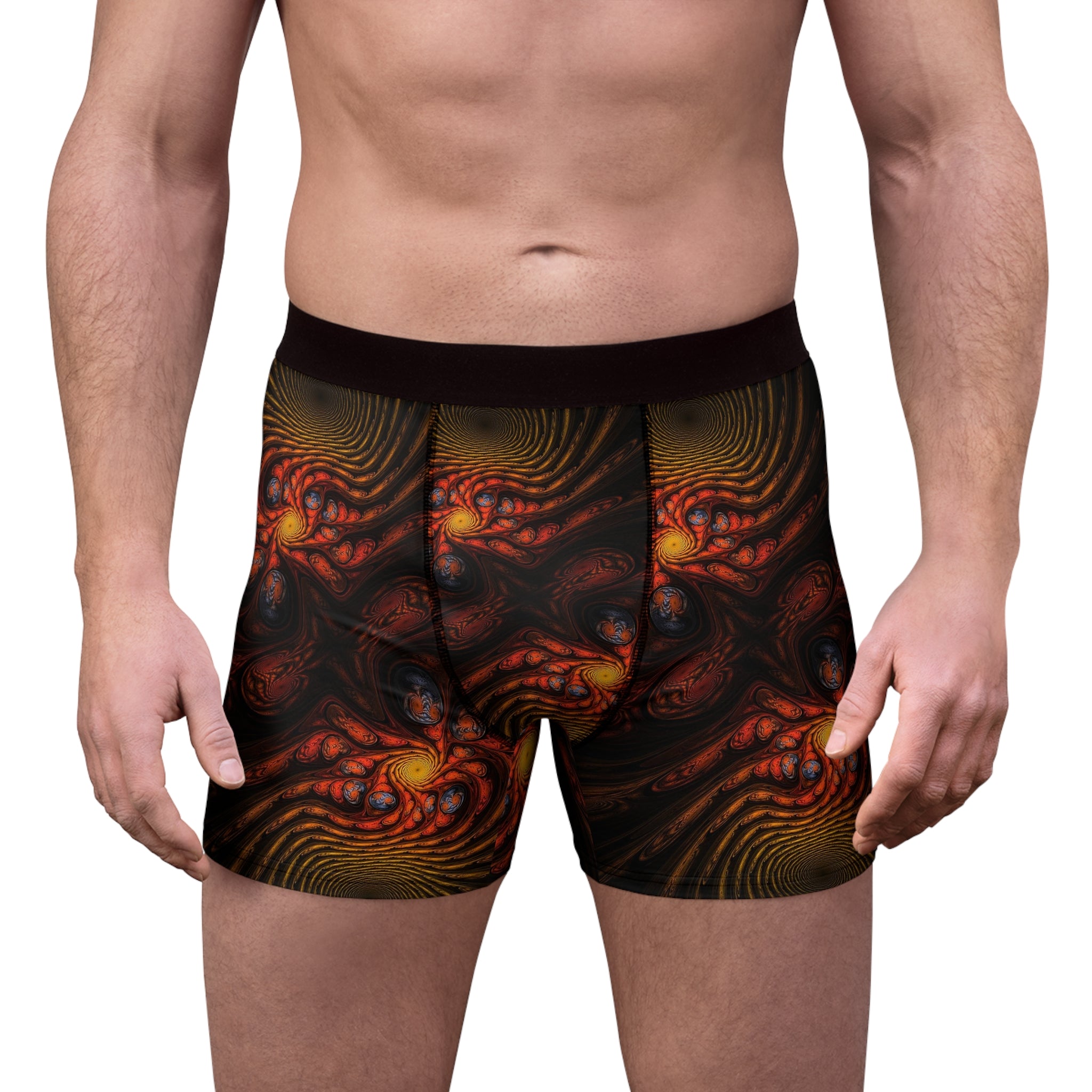 Molten Core Boxer Briefs – Lava Abstract Flow Design