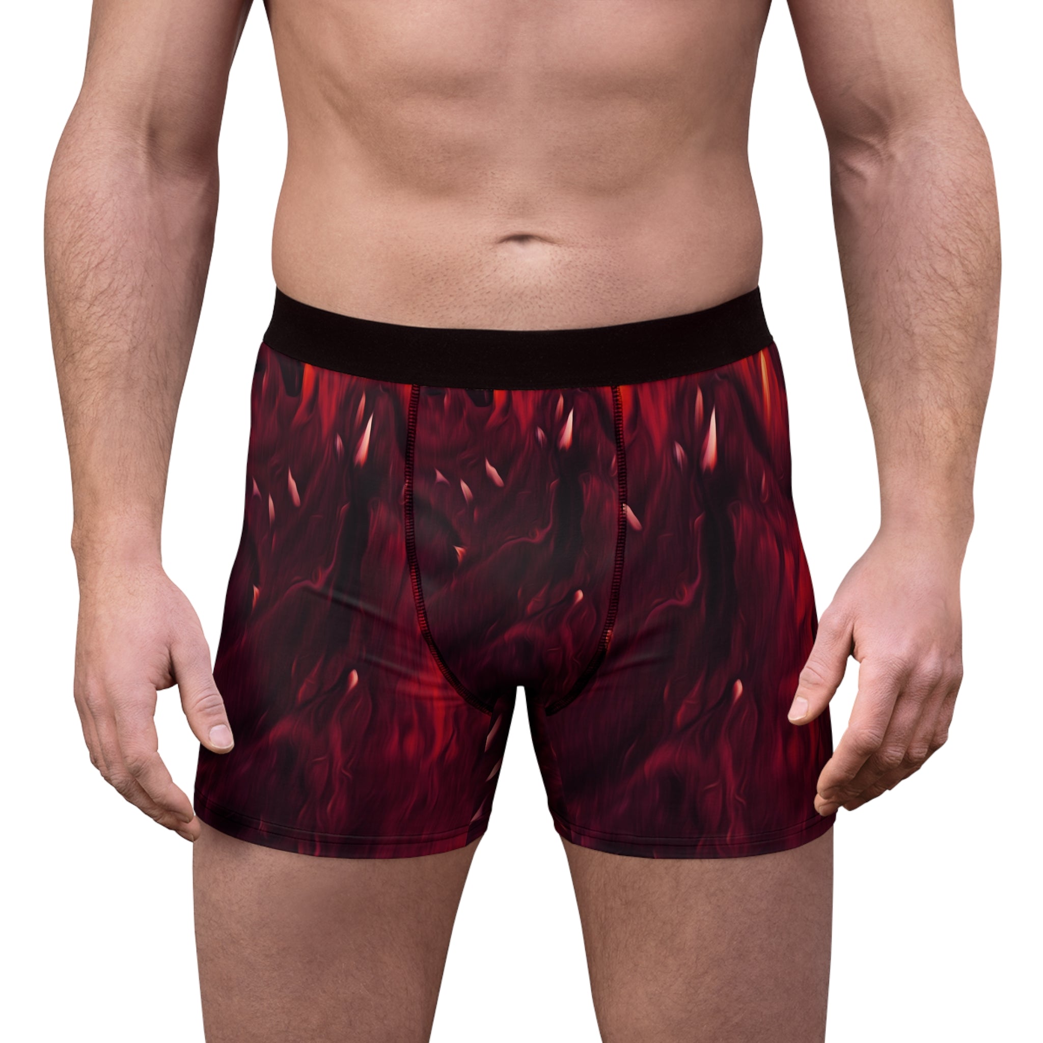 Crimson Heat Boxer Briefs – Molten Flow Flame Design
