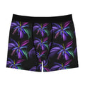 Neon Bloom Boxer Briefs – Abstract Floral Glow Design