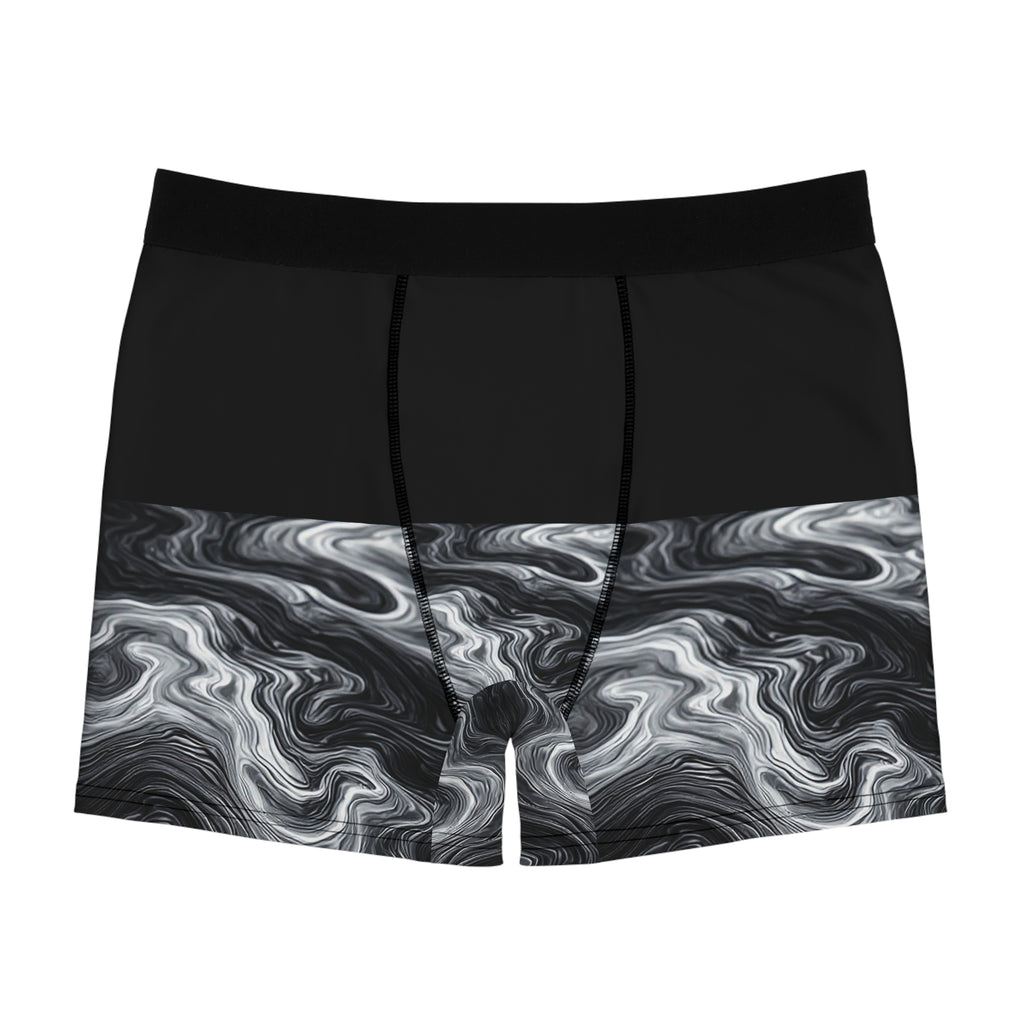 Monochrome Flow Boxer Briefs – Black Marble Edition