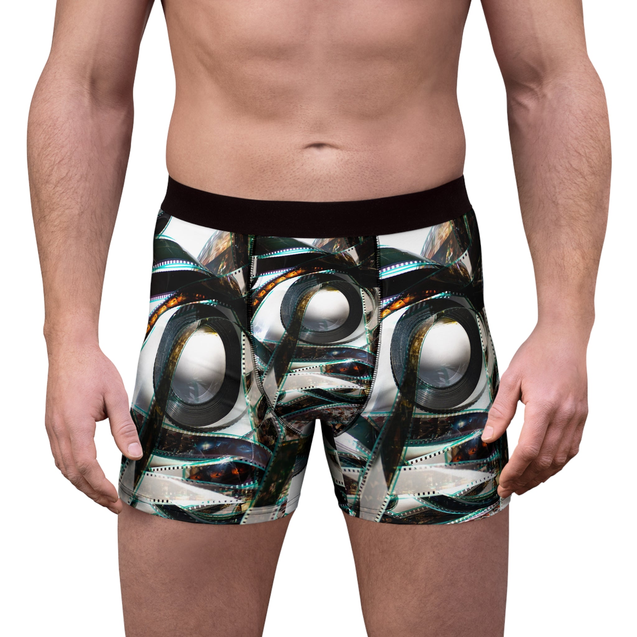 Cinematic Chaos Boxer Briefs – Film Reel Print