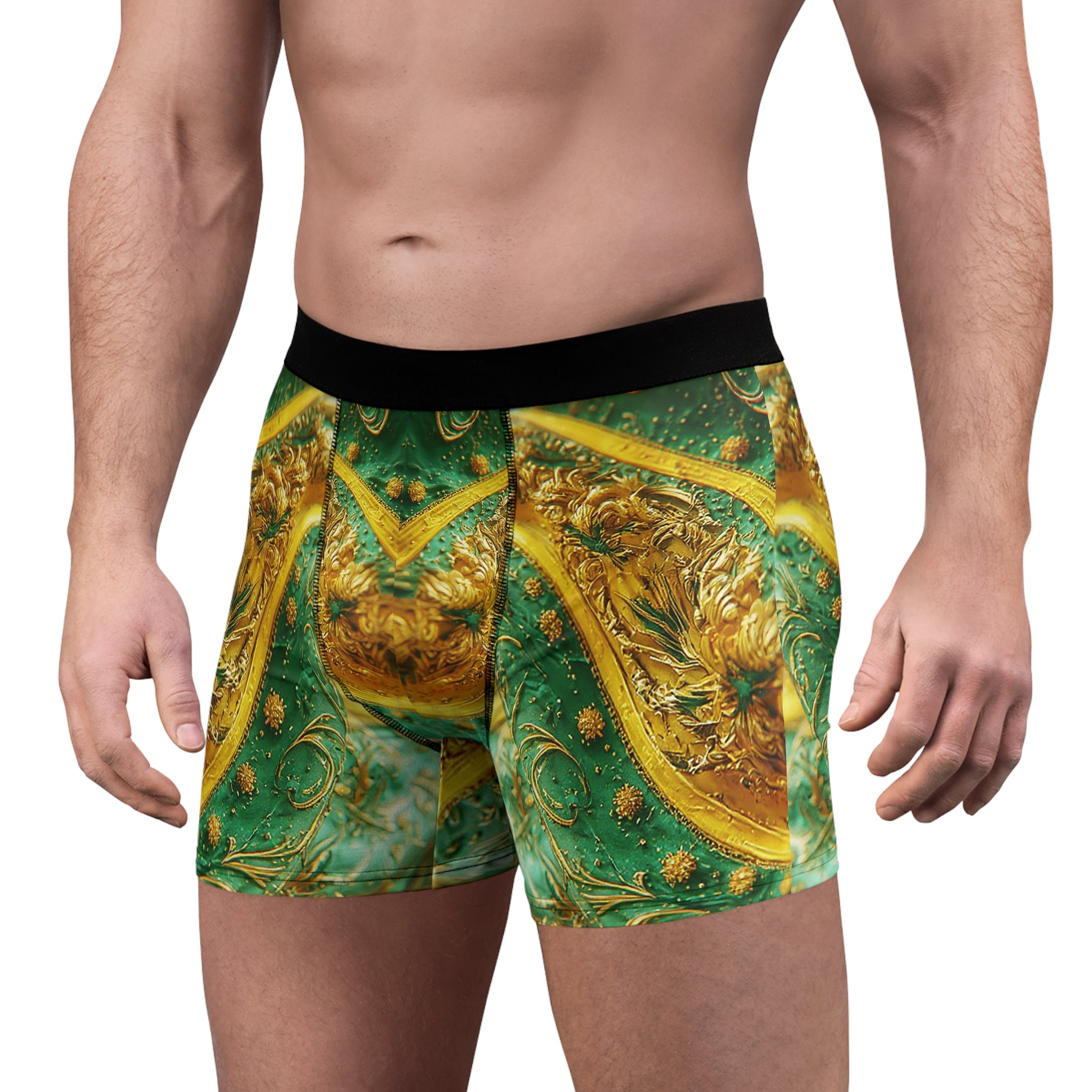 Regal Emerald Boxer Briefs – Royal Baroque Edition