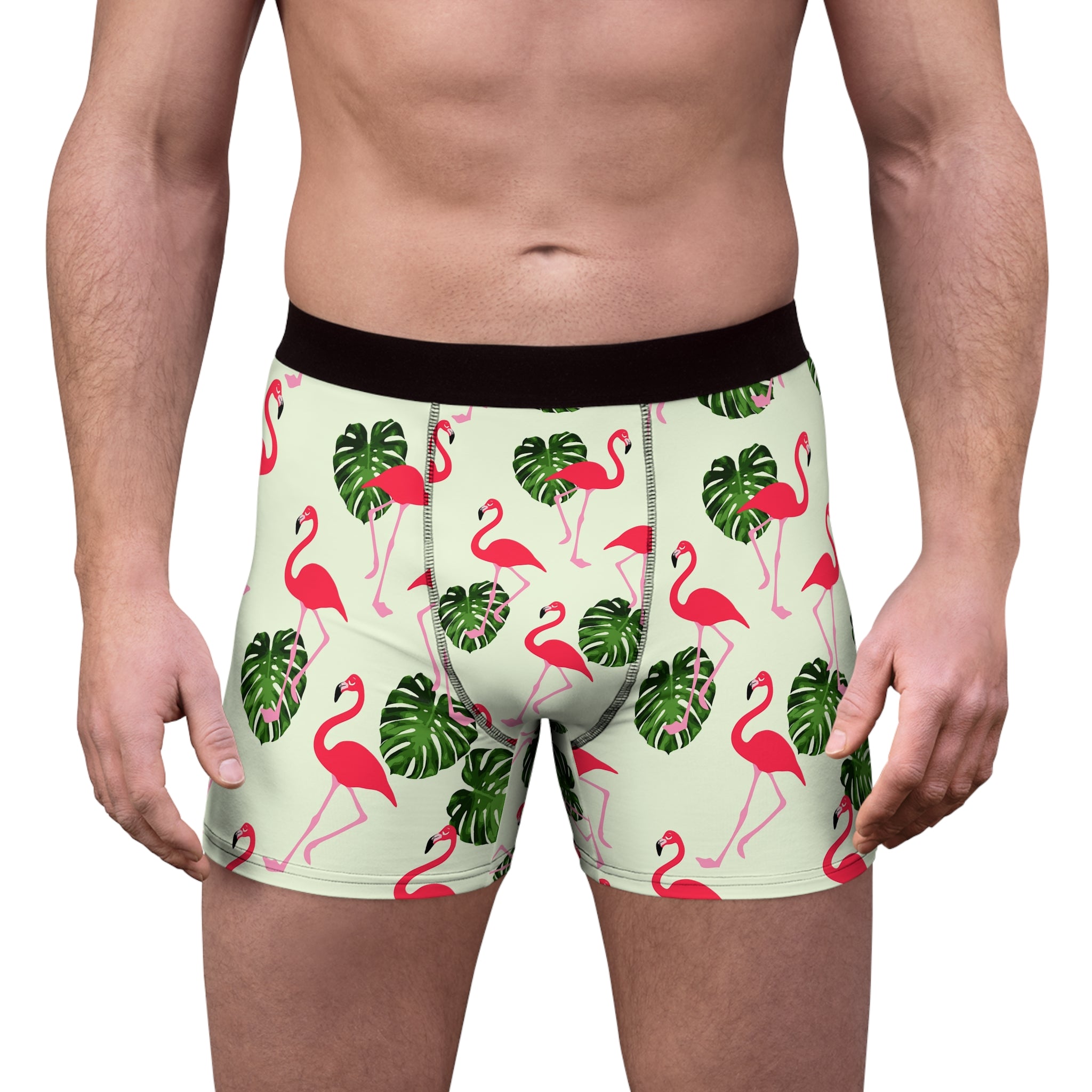 Tropical Flamingo Boxer Briefs – Island Vibes Edition