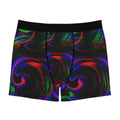 Psychedelic Wave Boxer Briefs – Neon Swirl Abstract Design