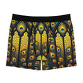 Peacock Cathedral Boxer Briefs – Golden Stained Glass Edition
