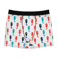 Playful Seahorse Boxer Briefs – Coastal Pop Pattern Underwear
