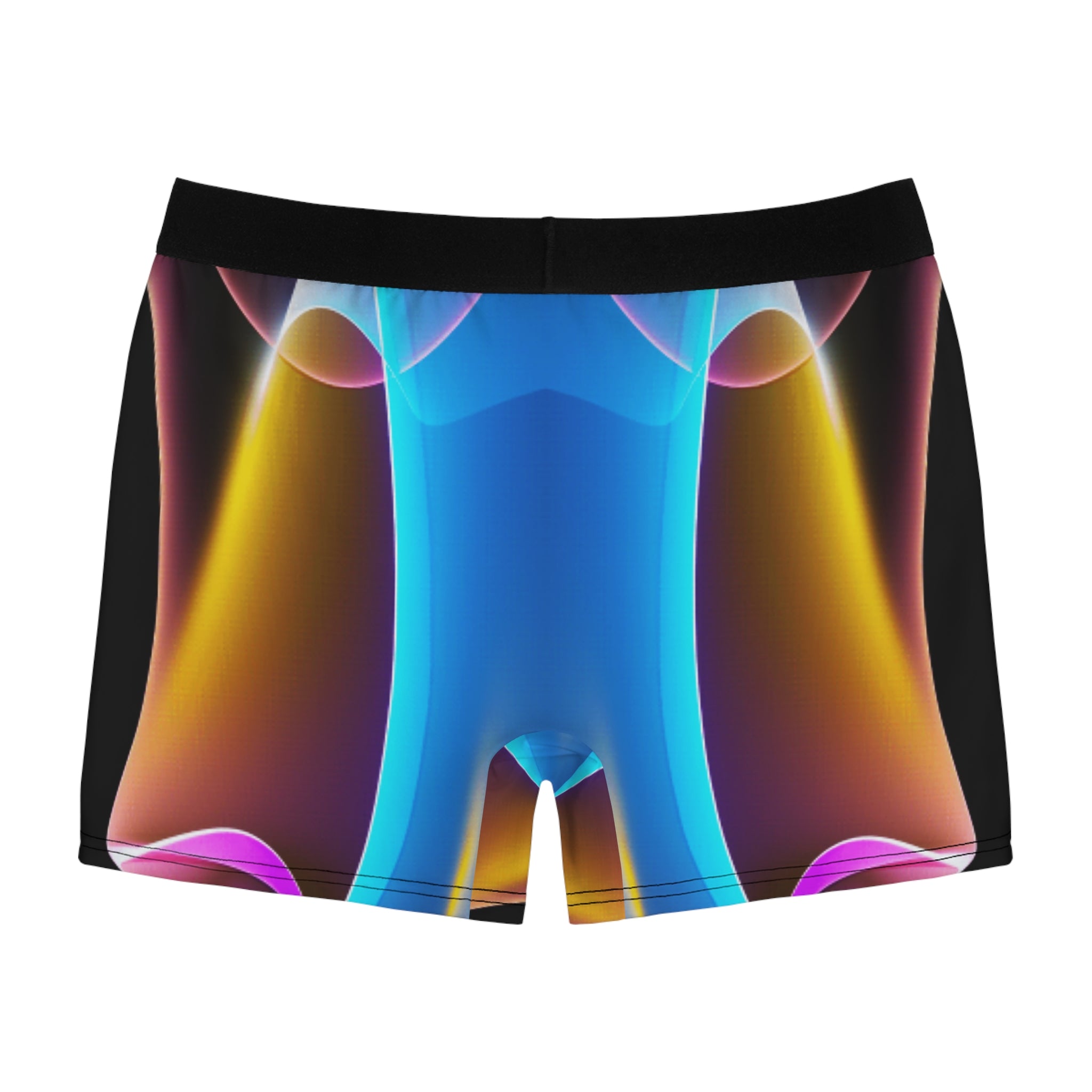 Prism Flow Boxer Briefs – Neon Gradient Wave Design