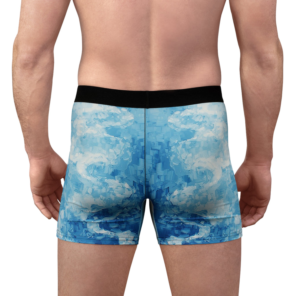 Aqua Flow Boxer Briefs – Ocean Wave Texture Design
