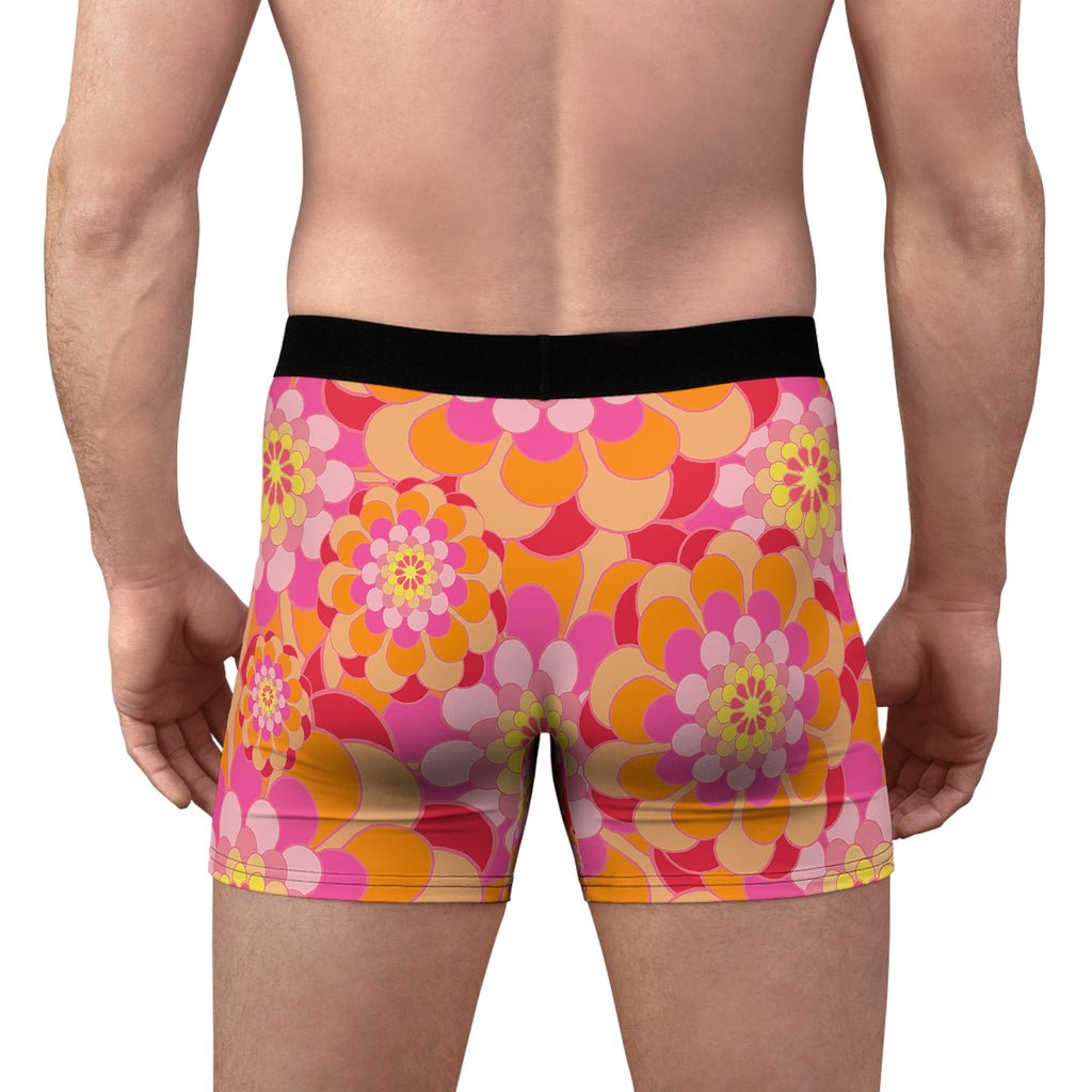 Sunburst Retro Boxer Briefs – Groovy Floral Print