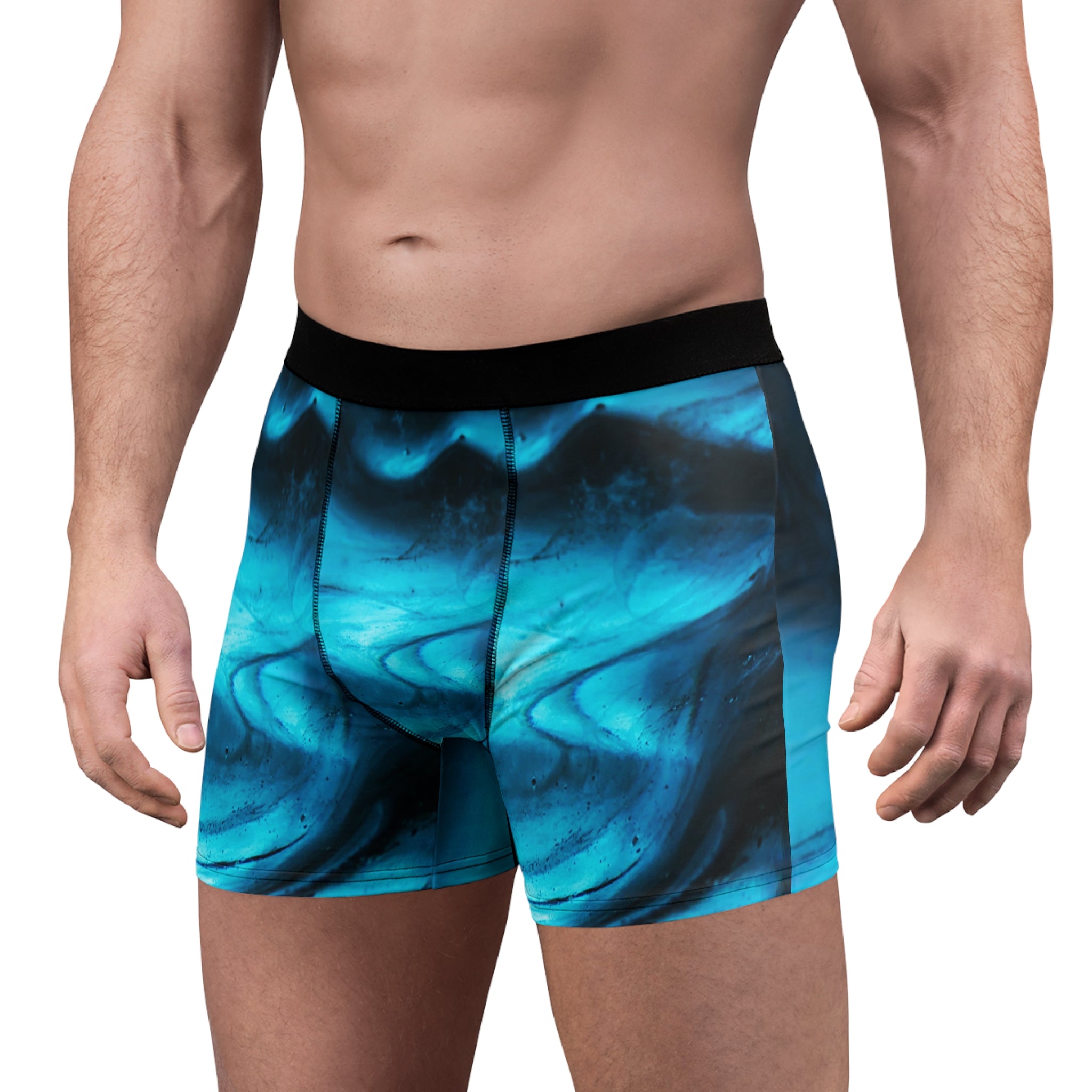 Aqua Flow Boxer Briefs – Fluid Ocean Wave Design
