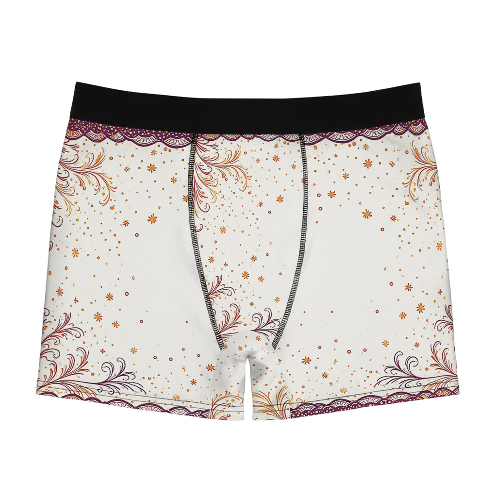 Starlight Elegance Boxer Briefs – Ivory Gold Whisper