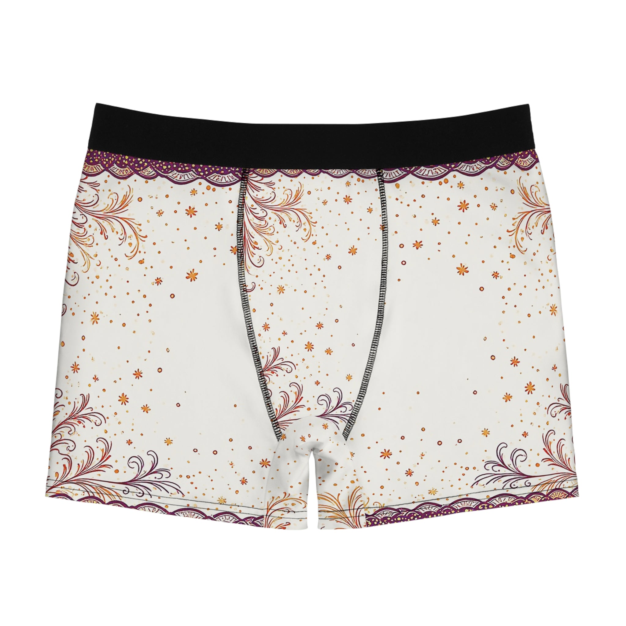 Starlight Elegance Boxer Briefs – Ivory Gold Whisper