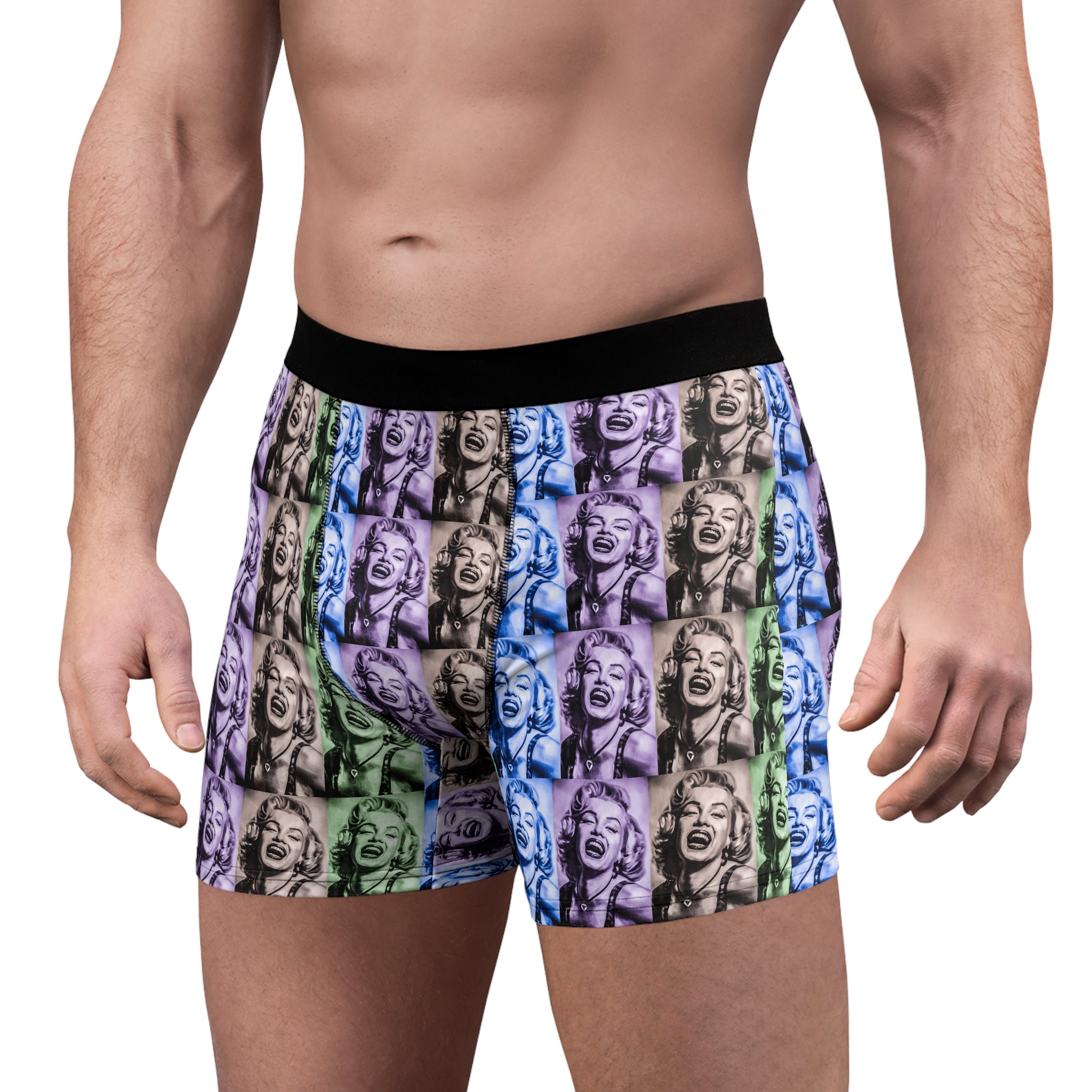 Icon Muse Boxer Briefs – Vintage Pop Art Portrait Design