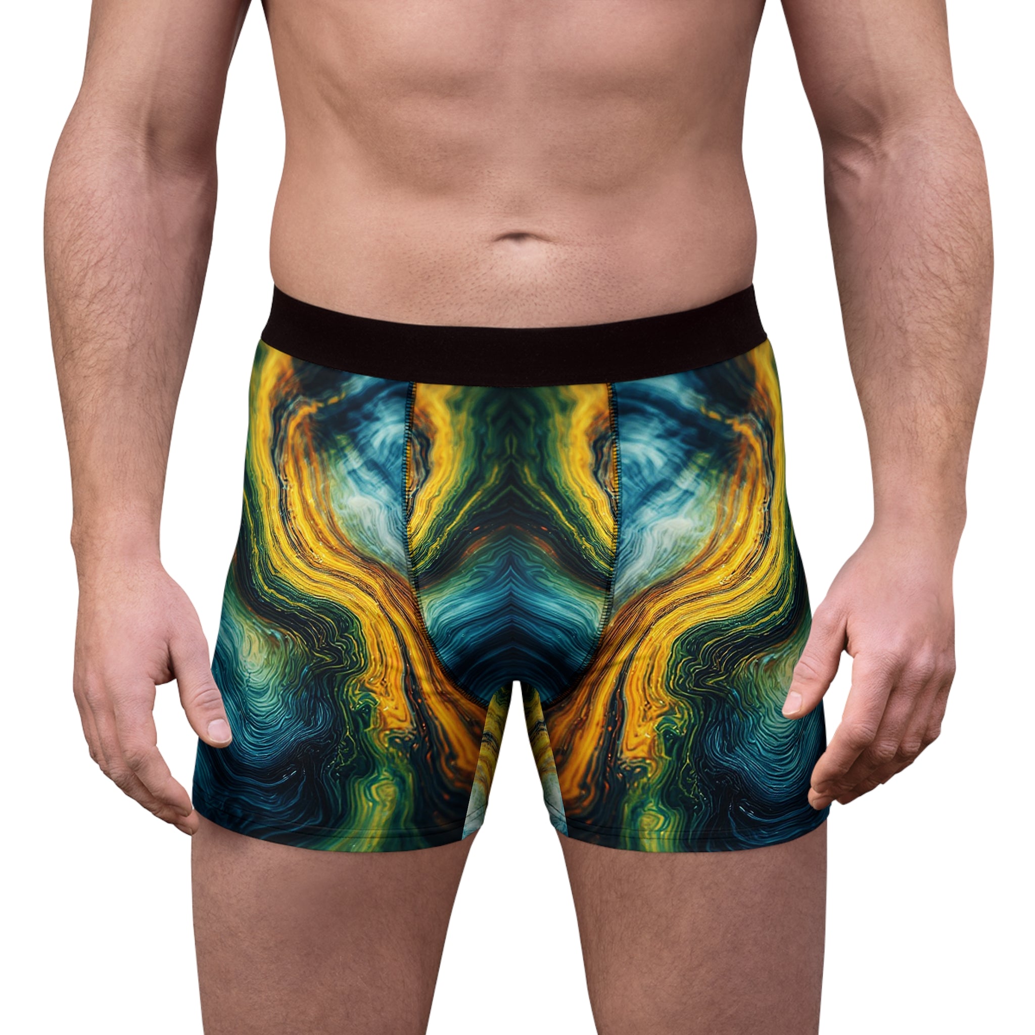 Golden Current Boxer Briefs – Fluid Luxe Edition